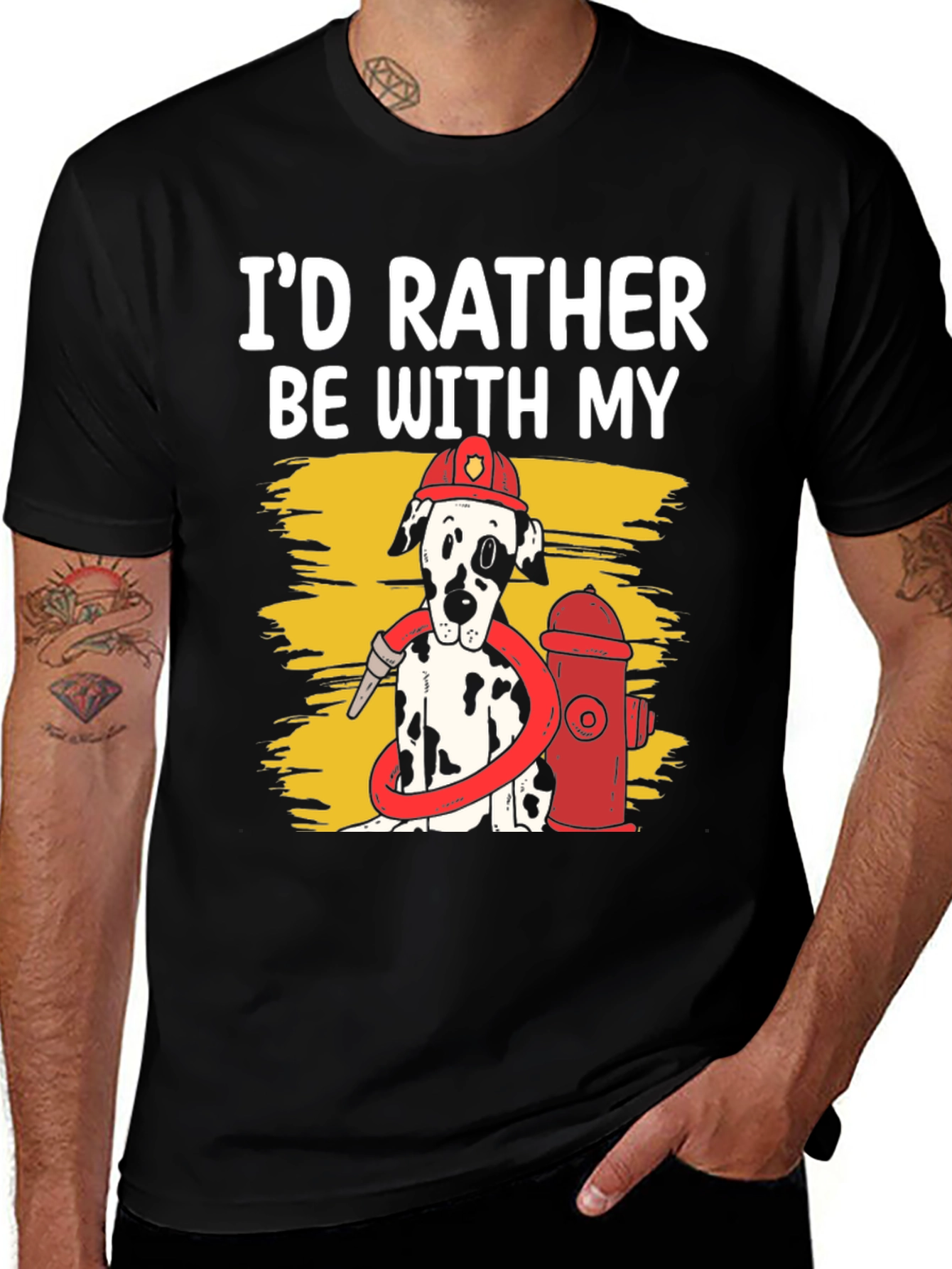 Variant 23 of Dog Firefighter T-Shirt