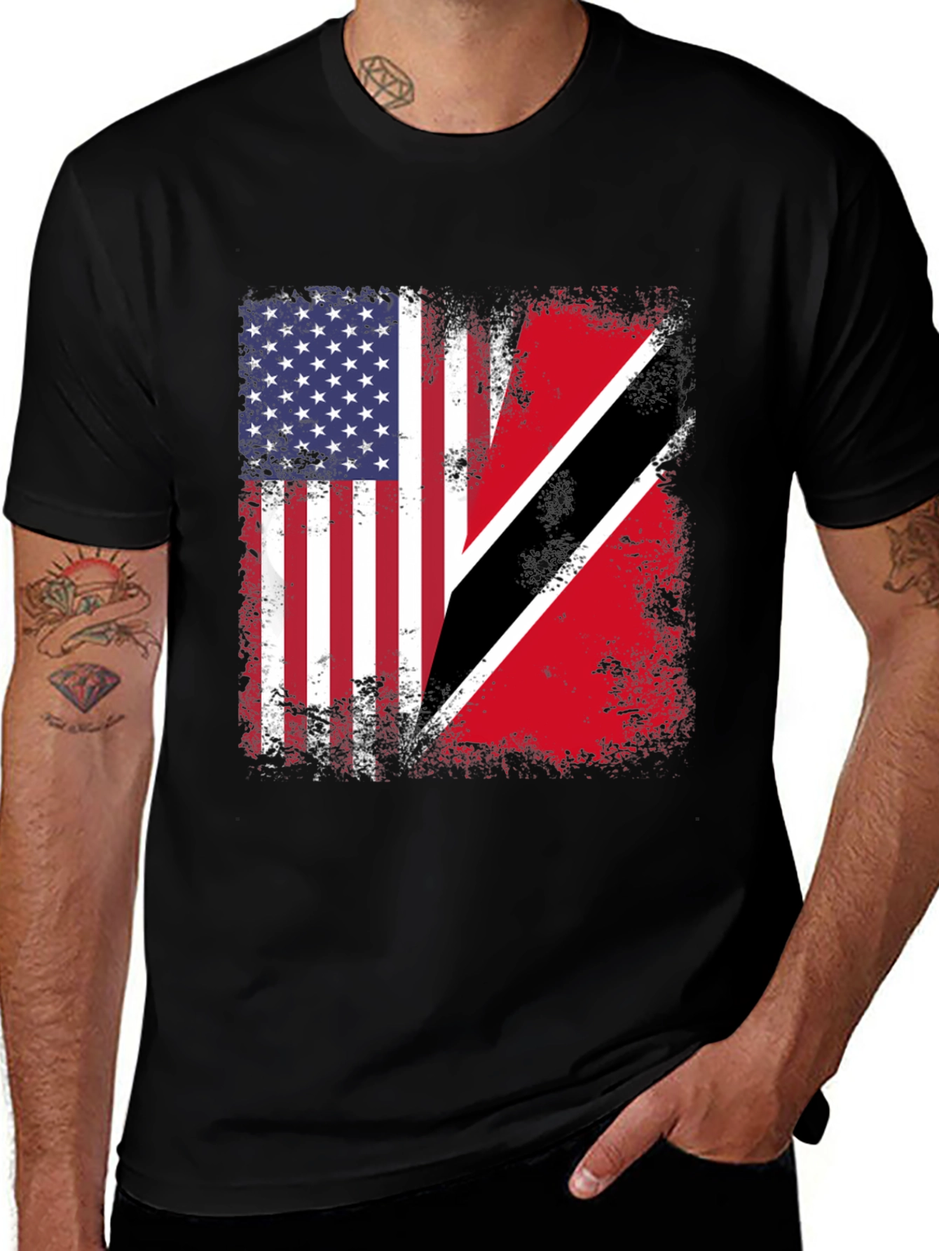 USA Trinidad & Tobago Flag T-Shirt