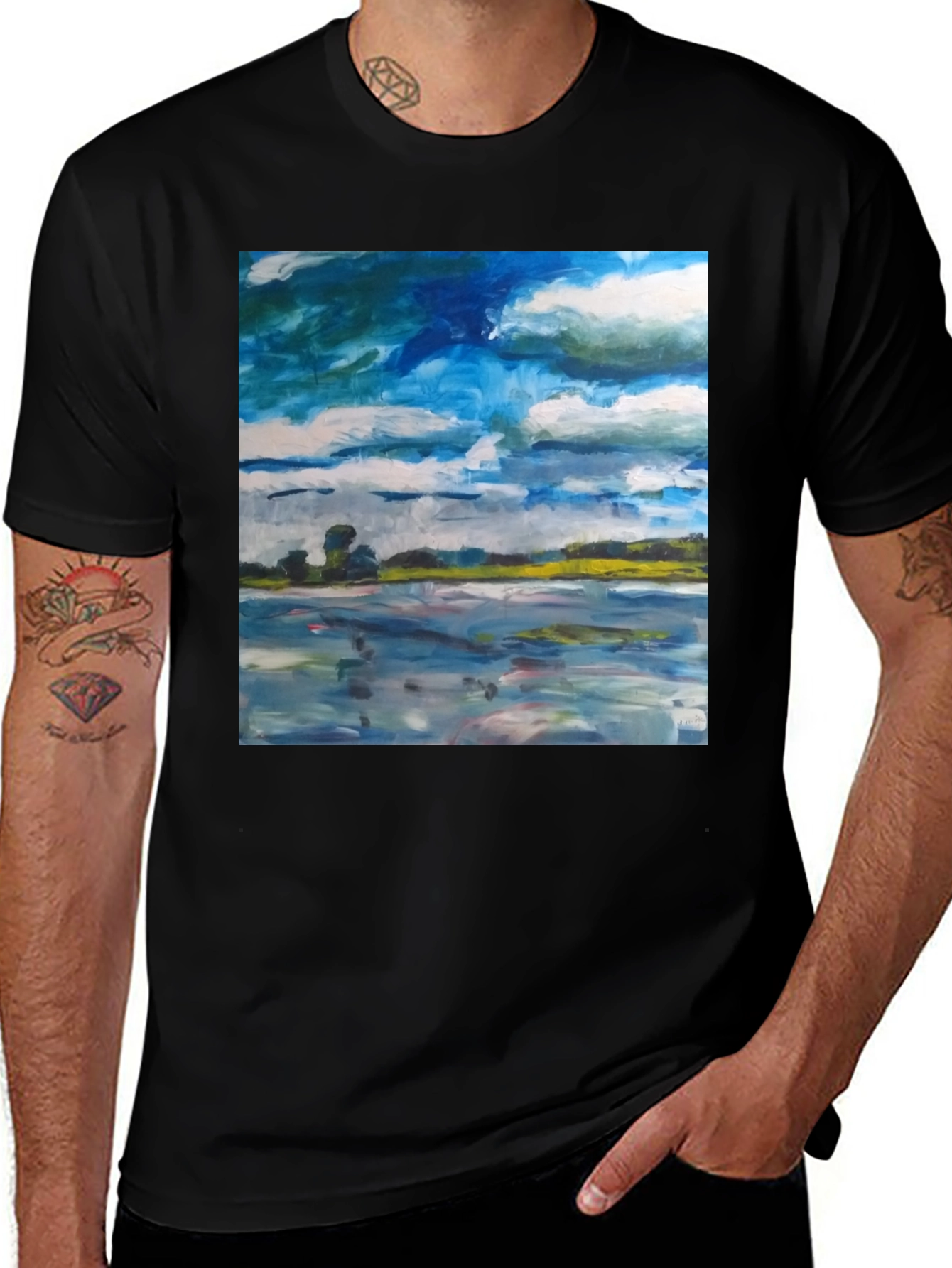 Variant 7 of Artistic Landscape T-Shirt