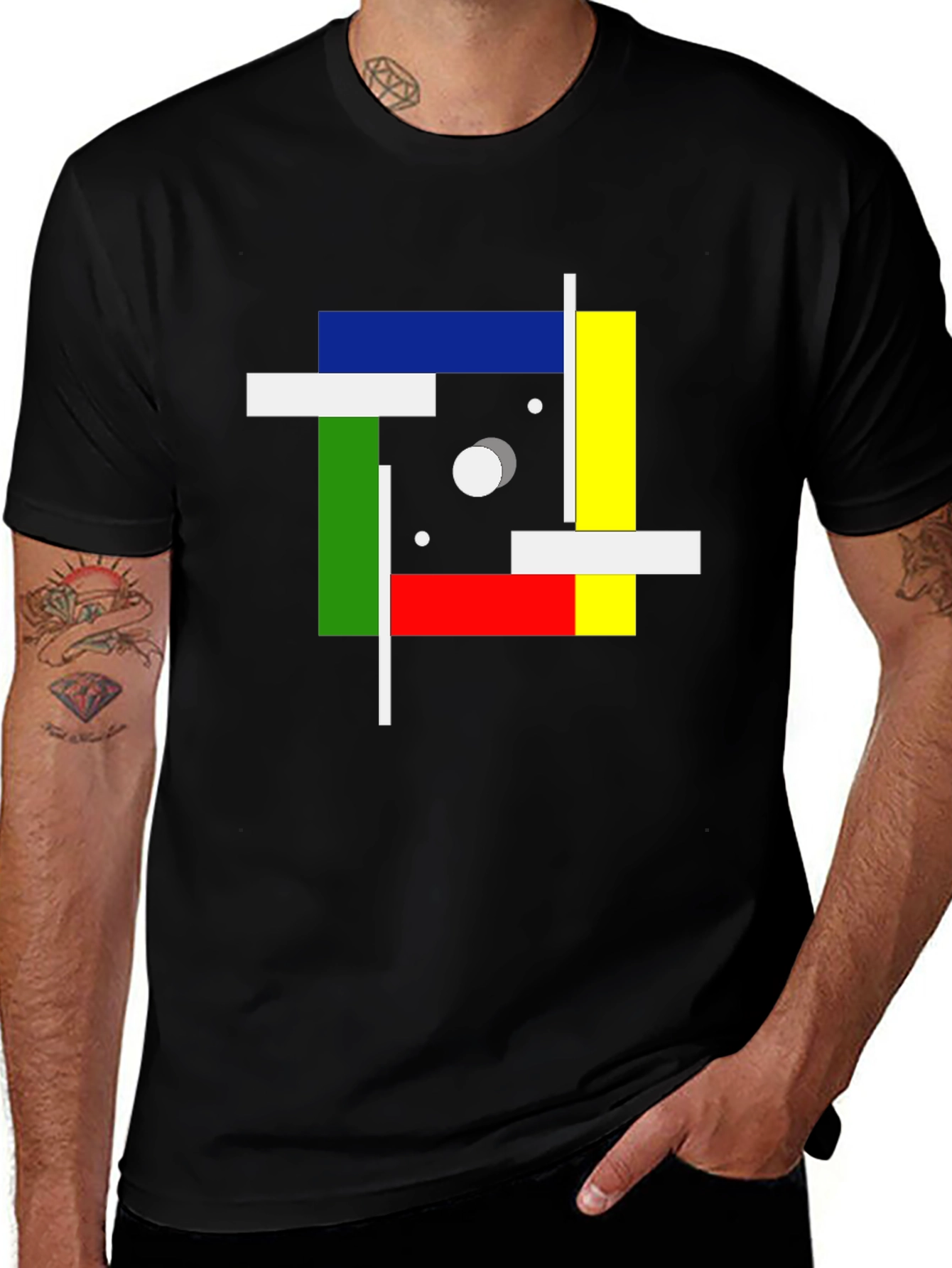 Variant 18 of Modern Art Graphic Tee - Geometric Print