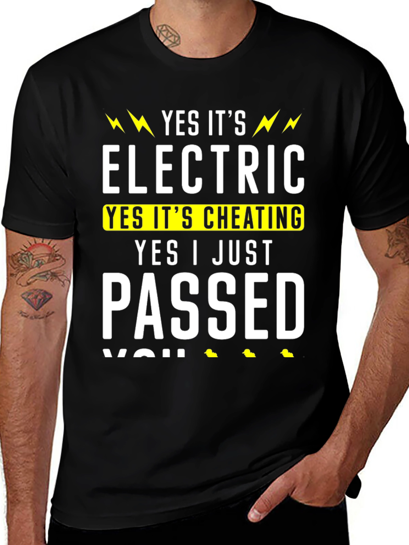 Variant 25 of Electric Bike Cheating Funny T-Shirt