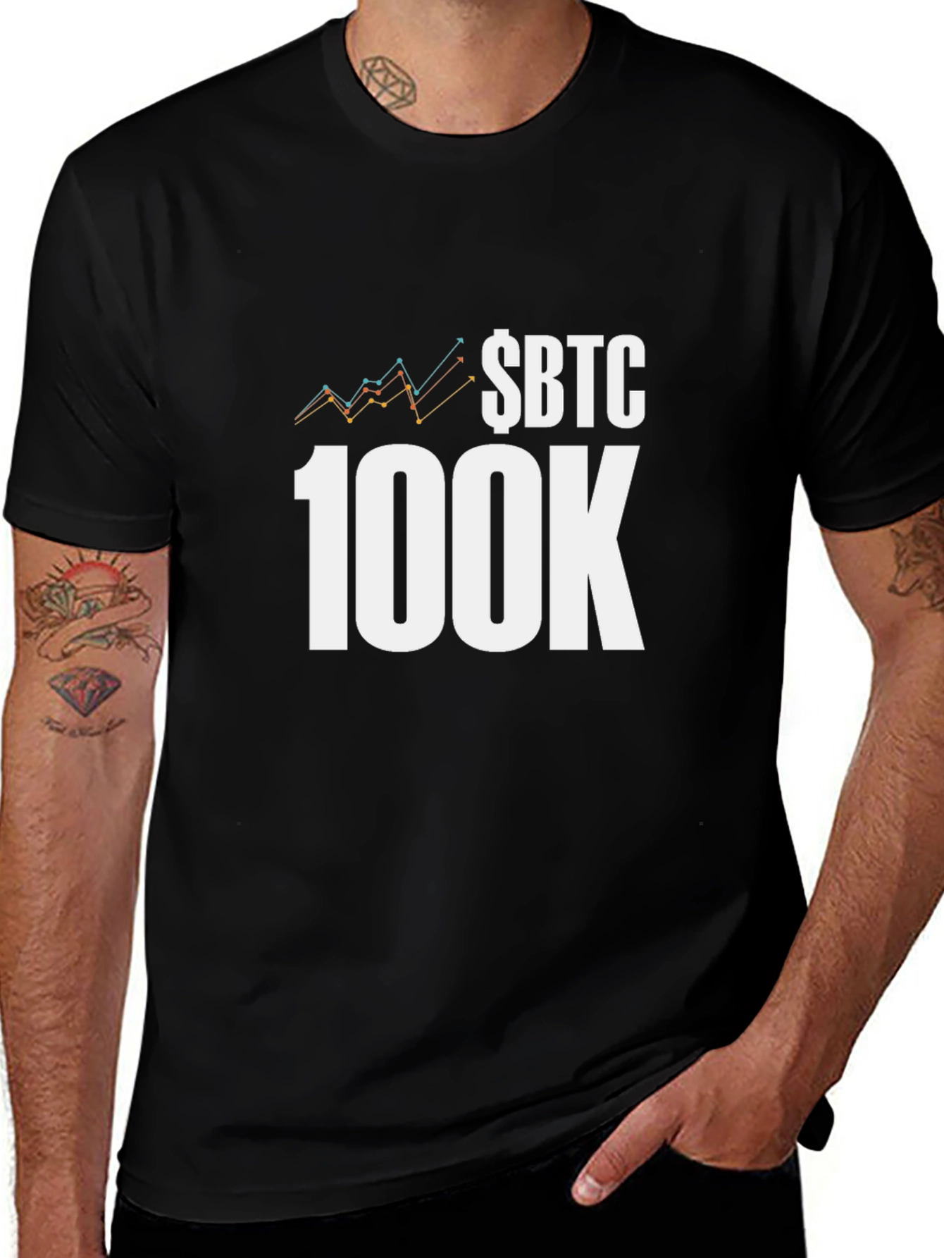 BTC 100K Black T-Shirt