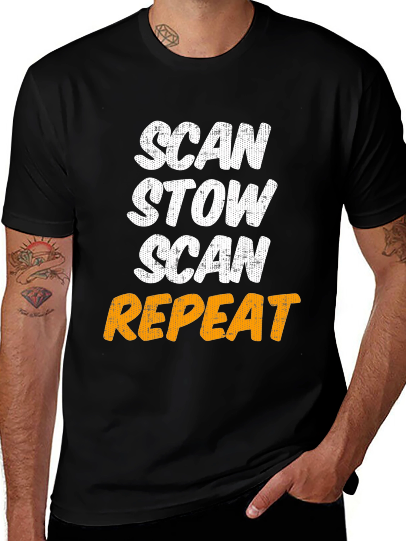 Scan Stow Repeat Graphic T-Shirt