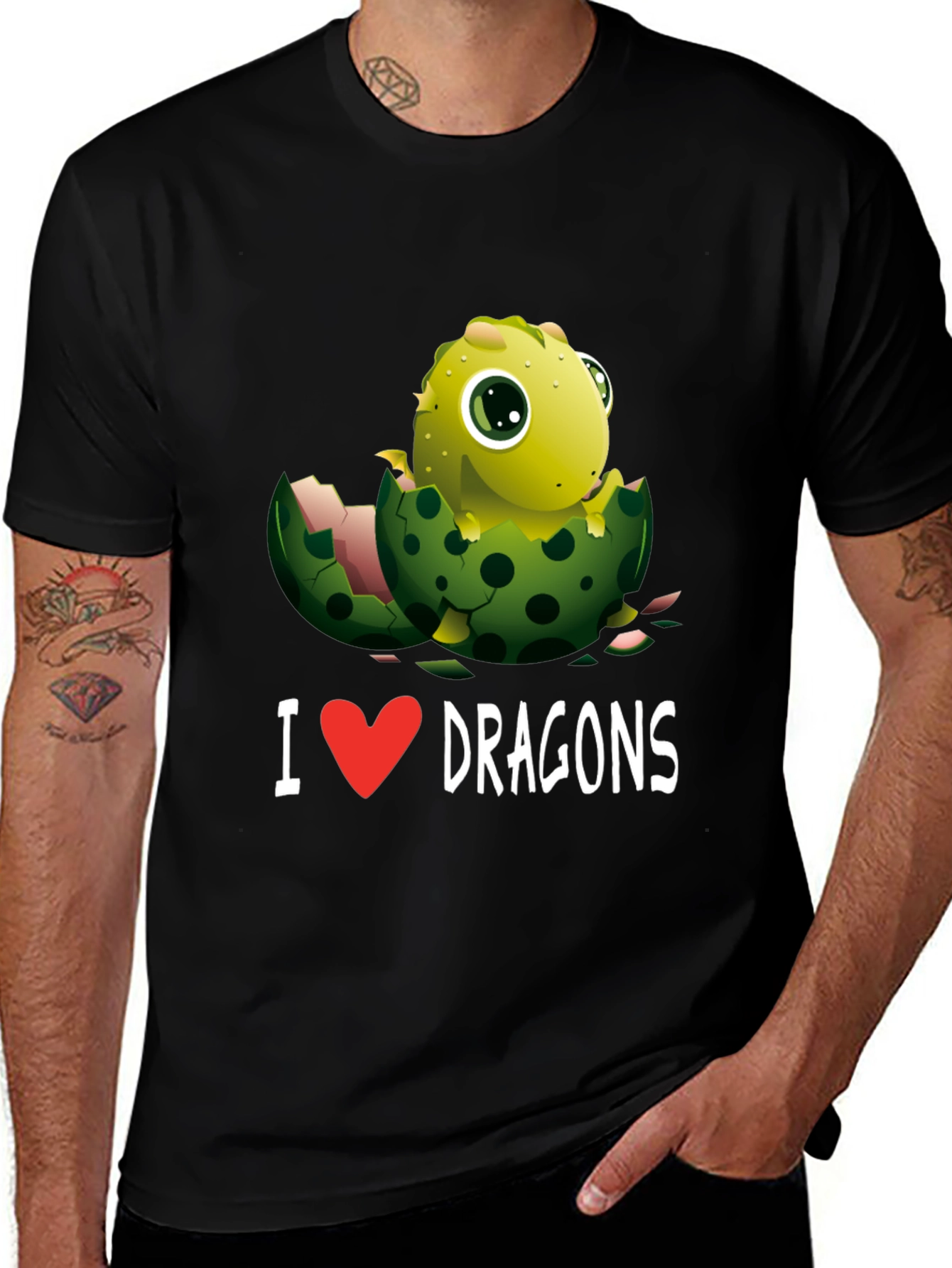 Variant 18 of I Heart Dragons T-Shirt