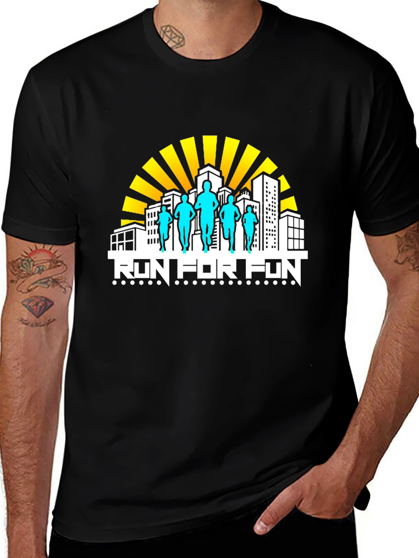 Variant 6 of Run for Fun Graphic Tee
