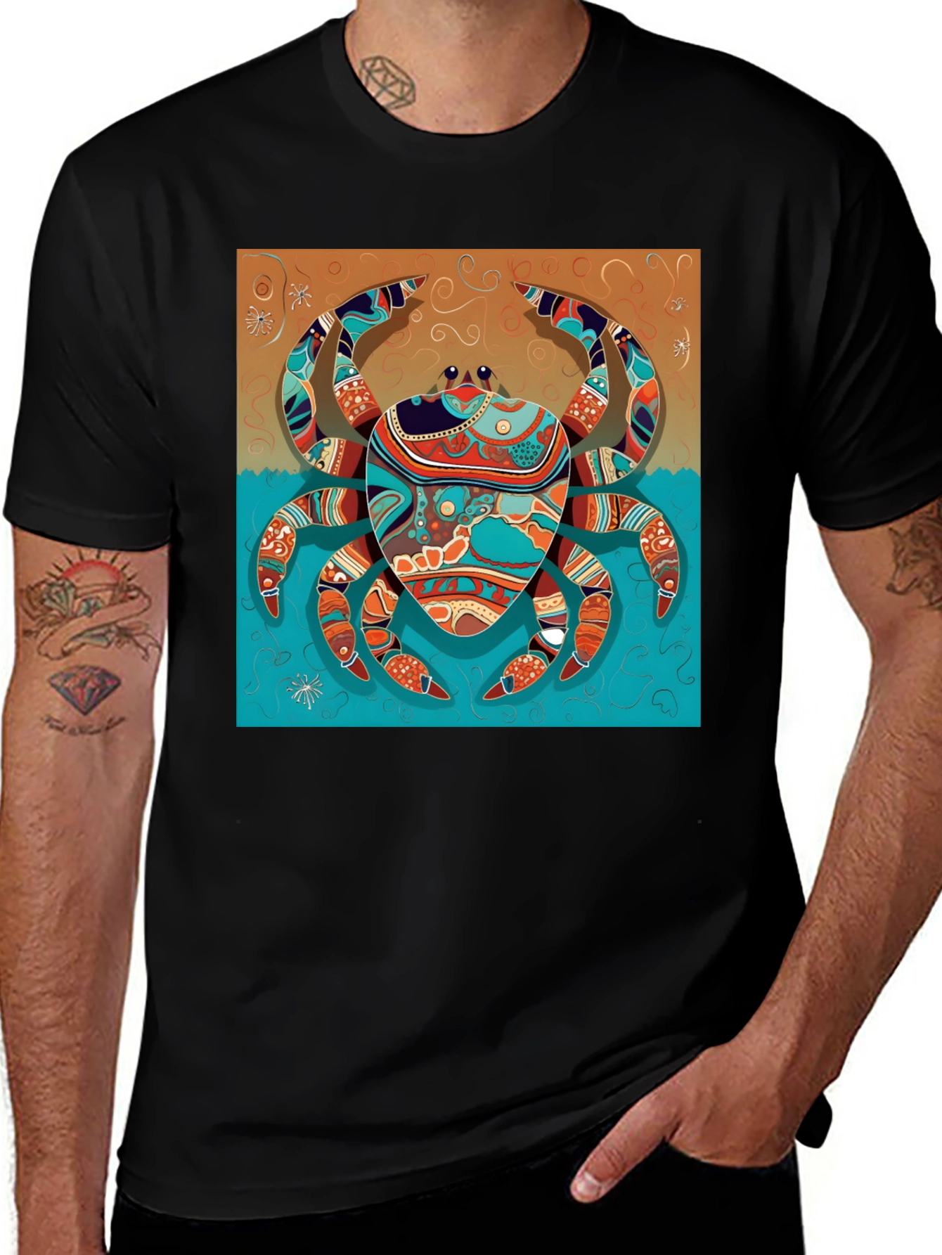 Variant 26 of Crab Art T-Shirt - Unique Graphic Tee