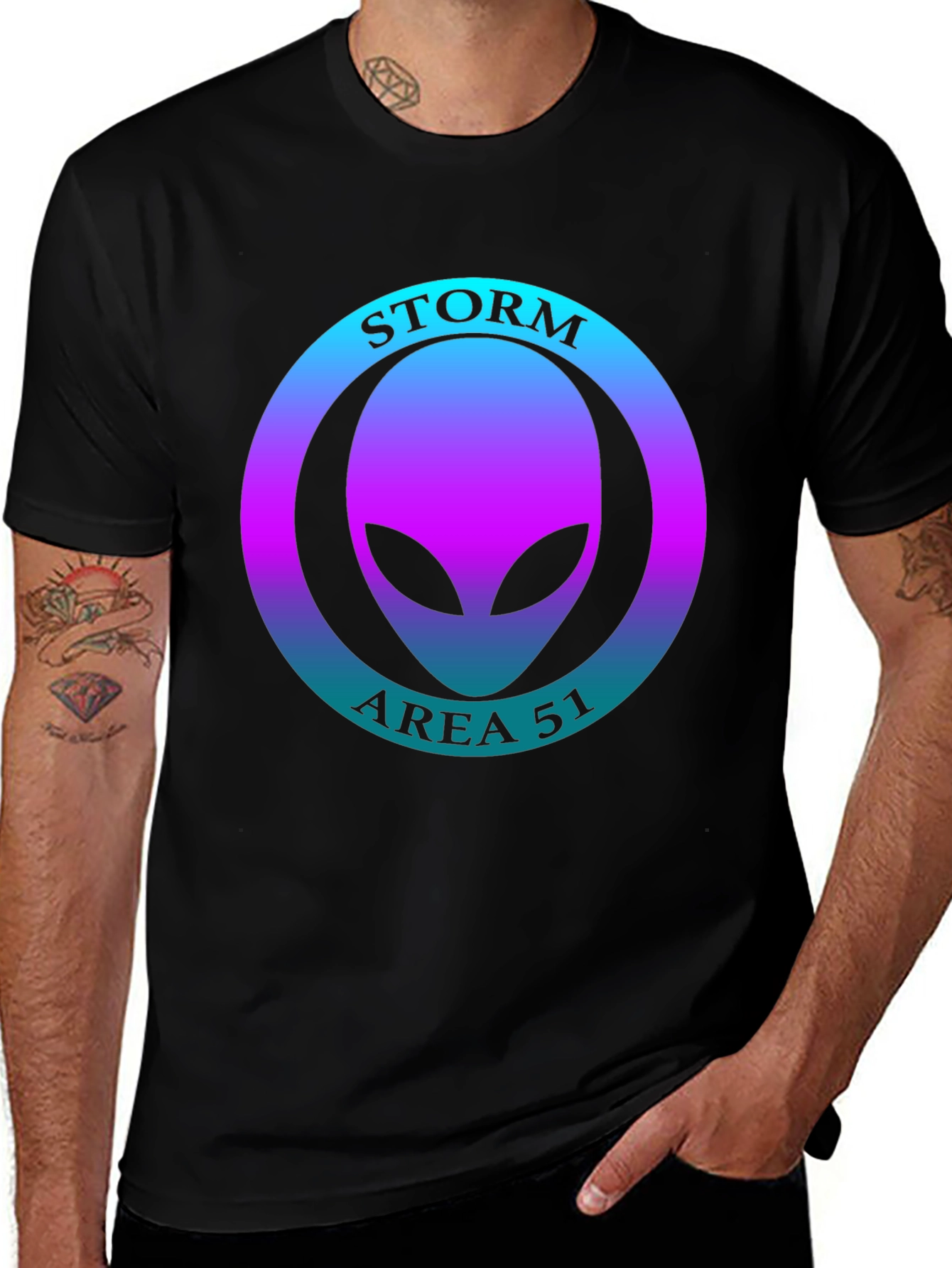Variant 4 of Storm Area 51 Alien Graphic T-Shirt