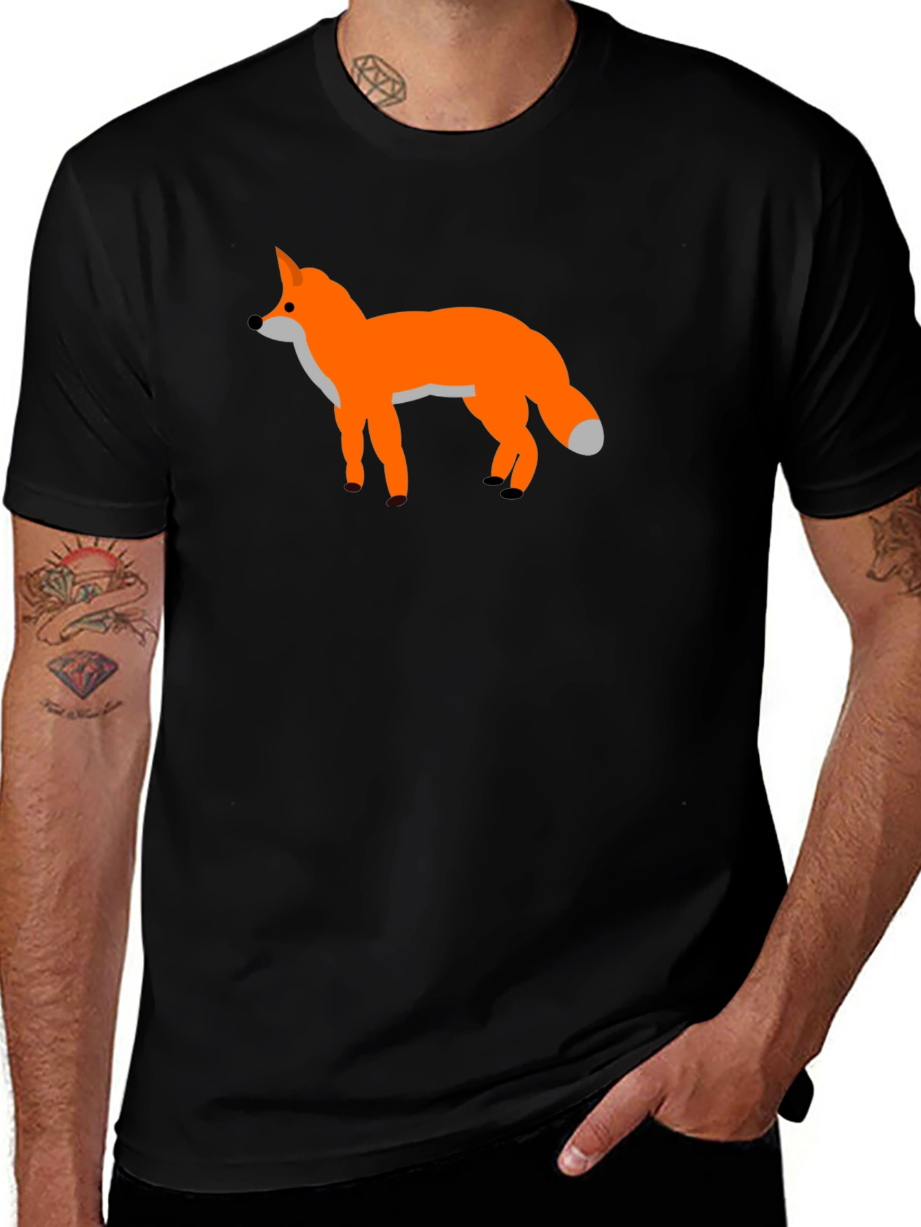 Variant 20 of Fox Graphic Black T-Shirt