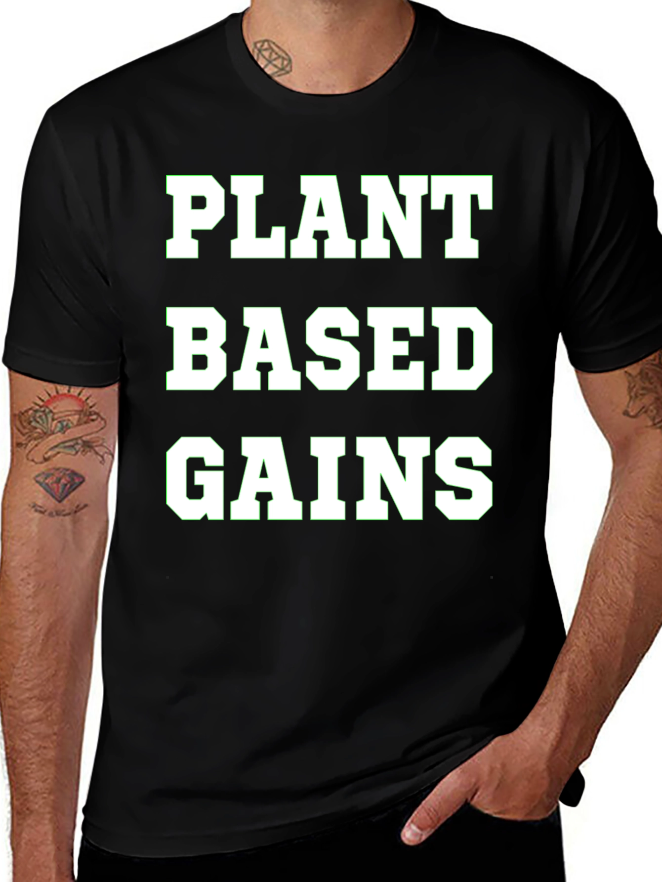 Variant 16 of Plant Based Gains T-Shirt