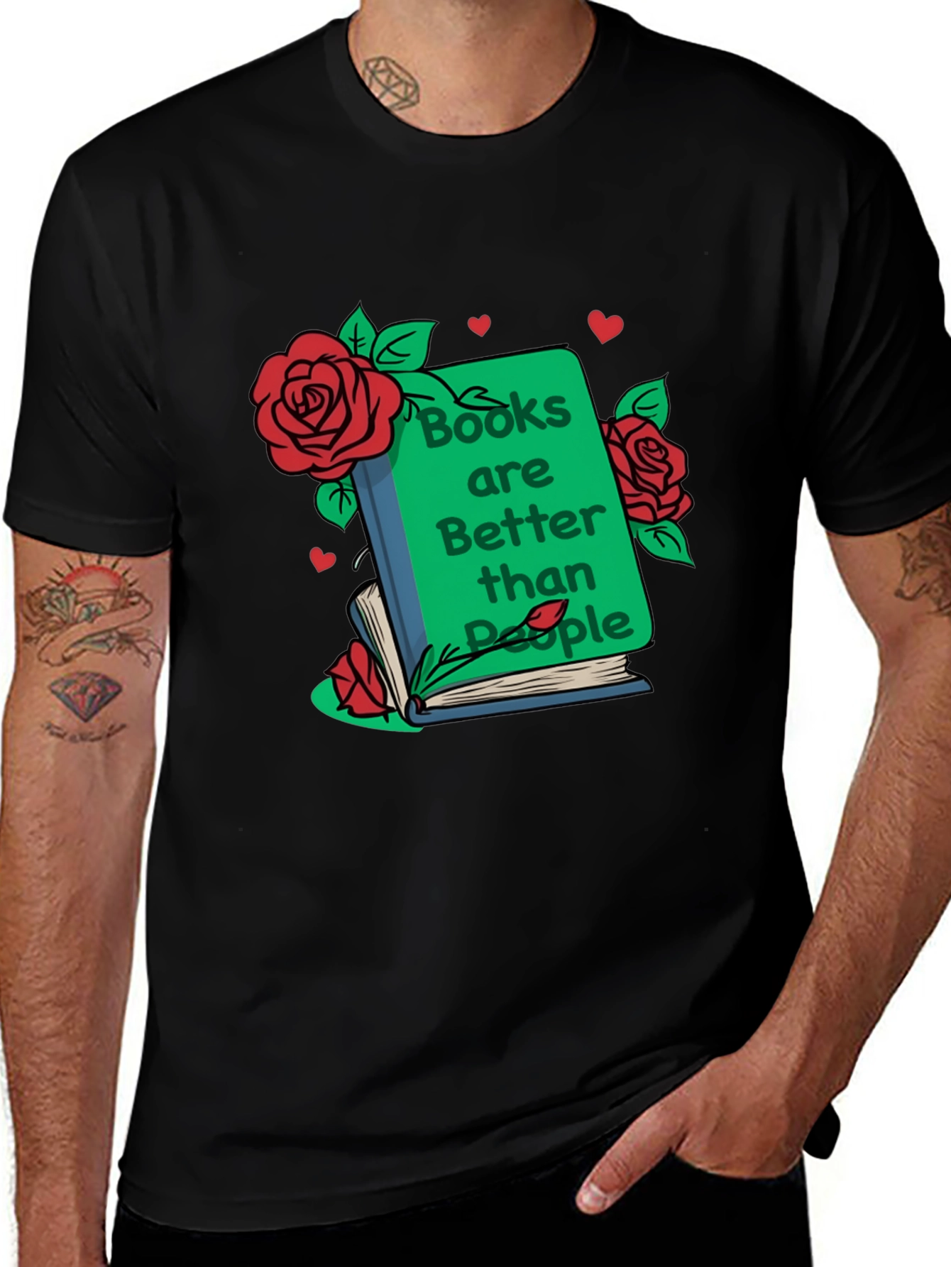 Variant 10 of Books Are Better Than People Graphic Tee