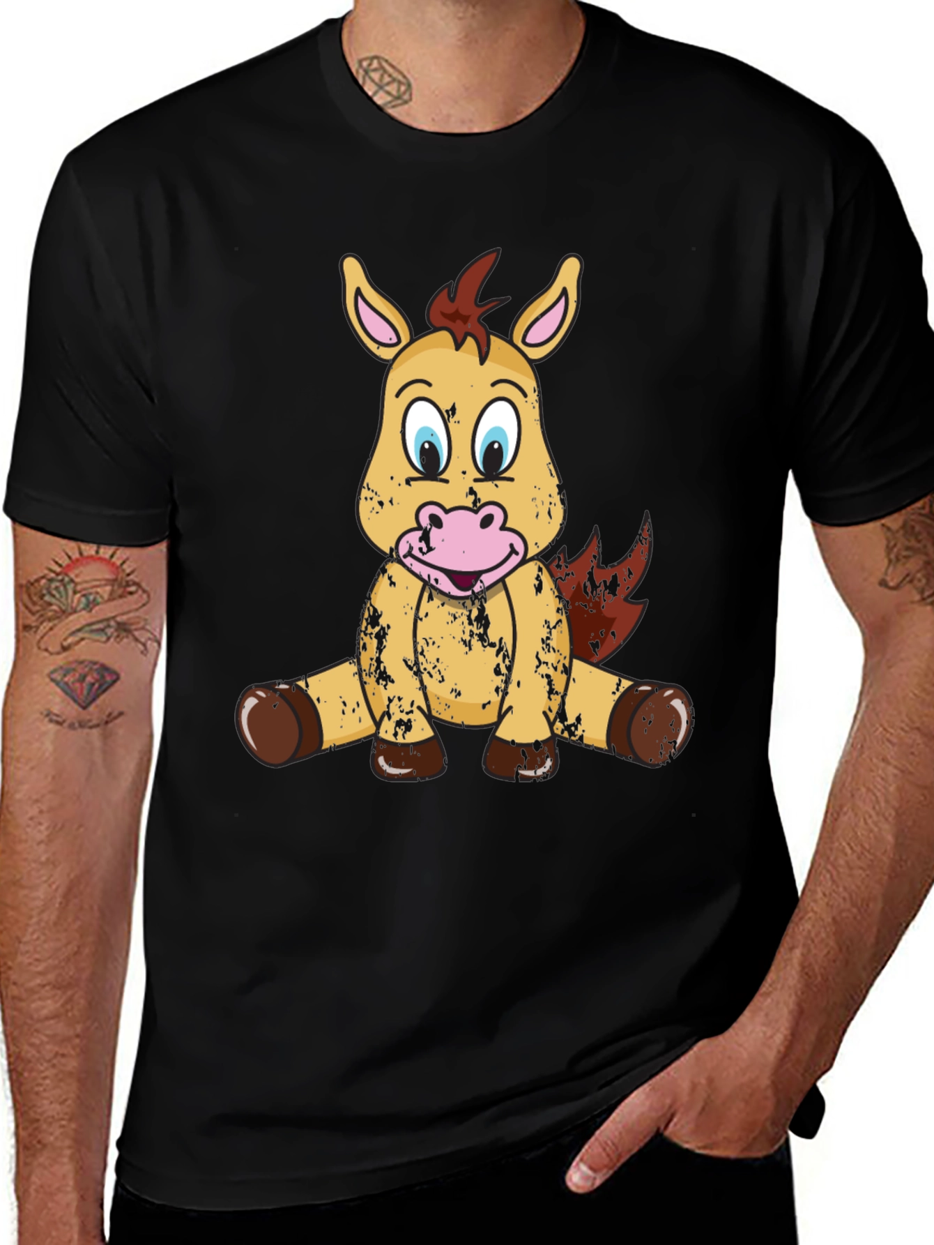 Variant 2 of Cute Cartoon Horse T-Shirt