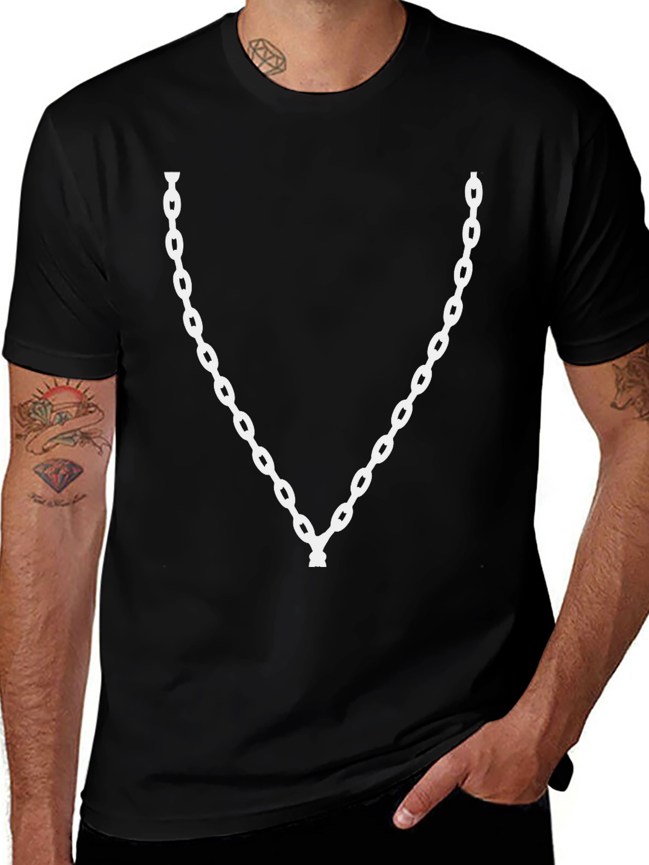 Variant 2 of Chain Tee - Graphic Print T-Shirt