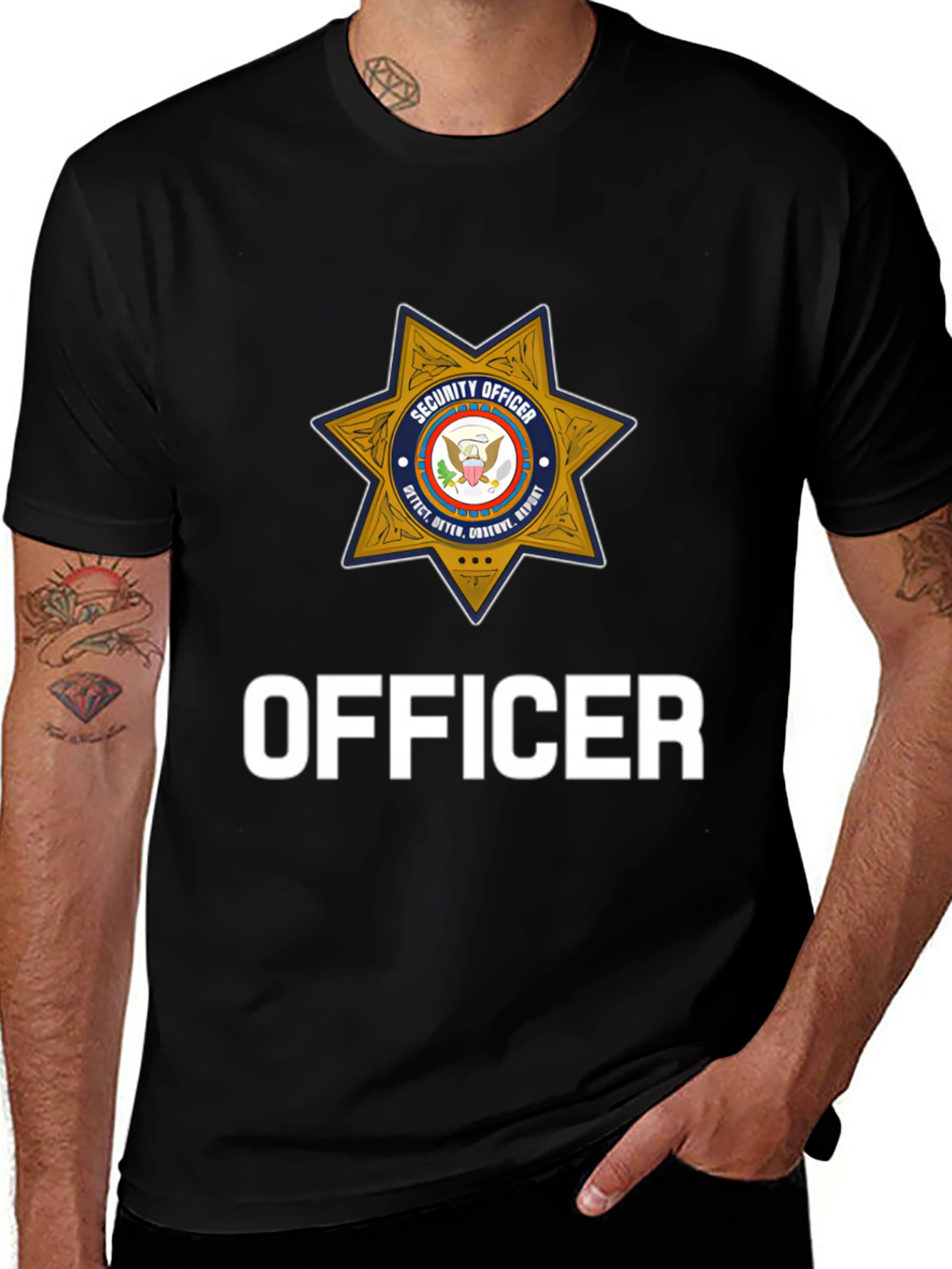 Security Officer Badge T-Shirt