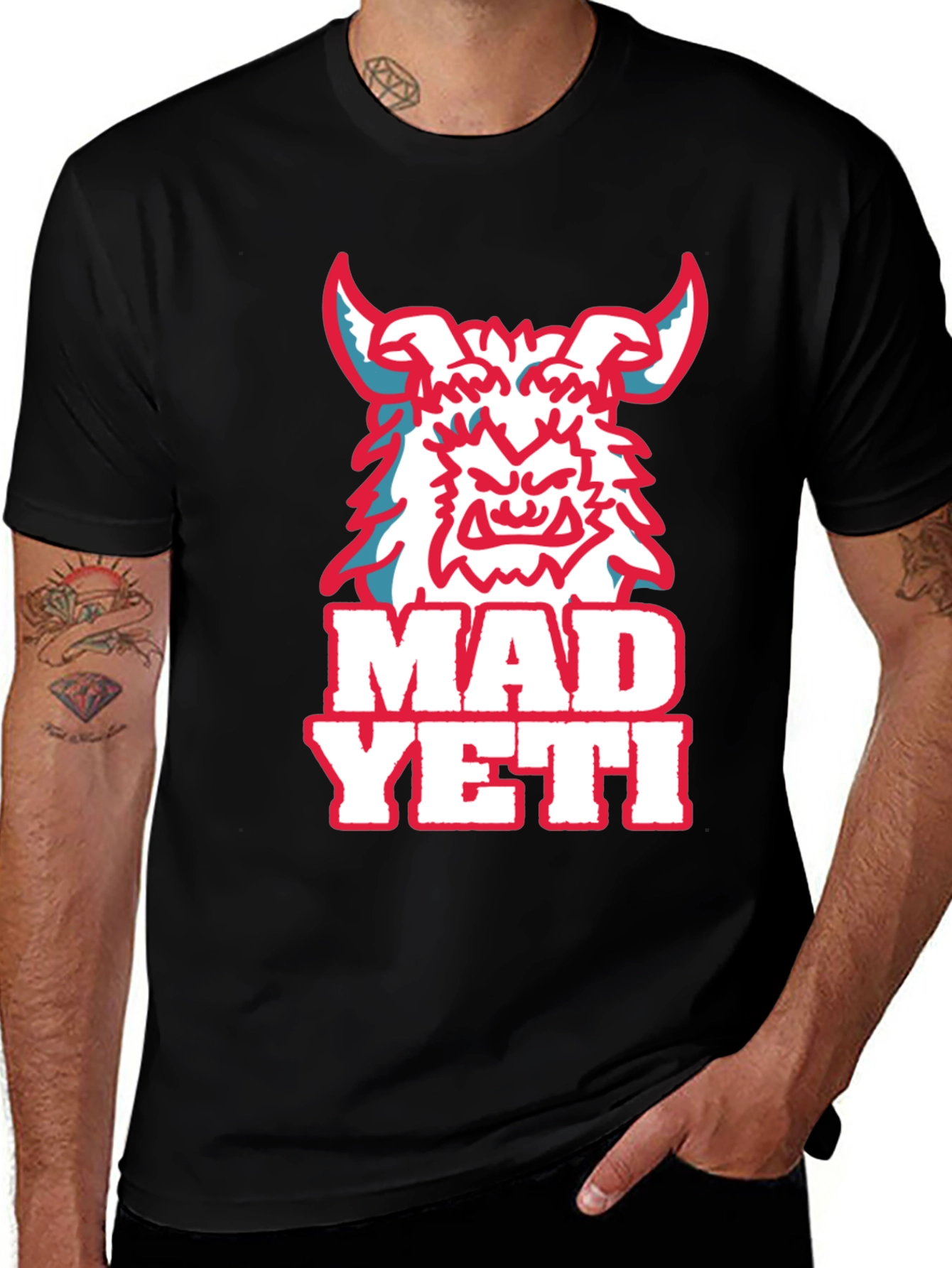 Mad Yeti Graphic Tee - Black Cotton T-Shirt
