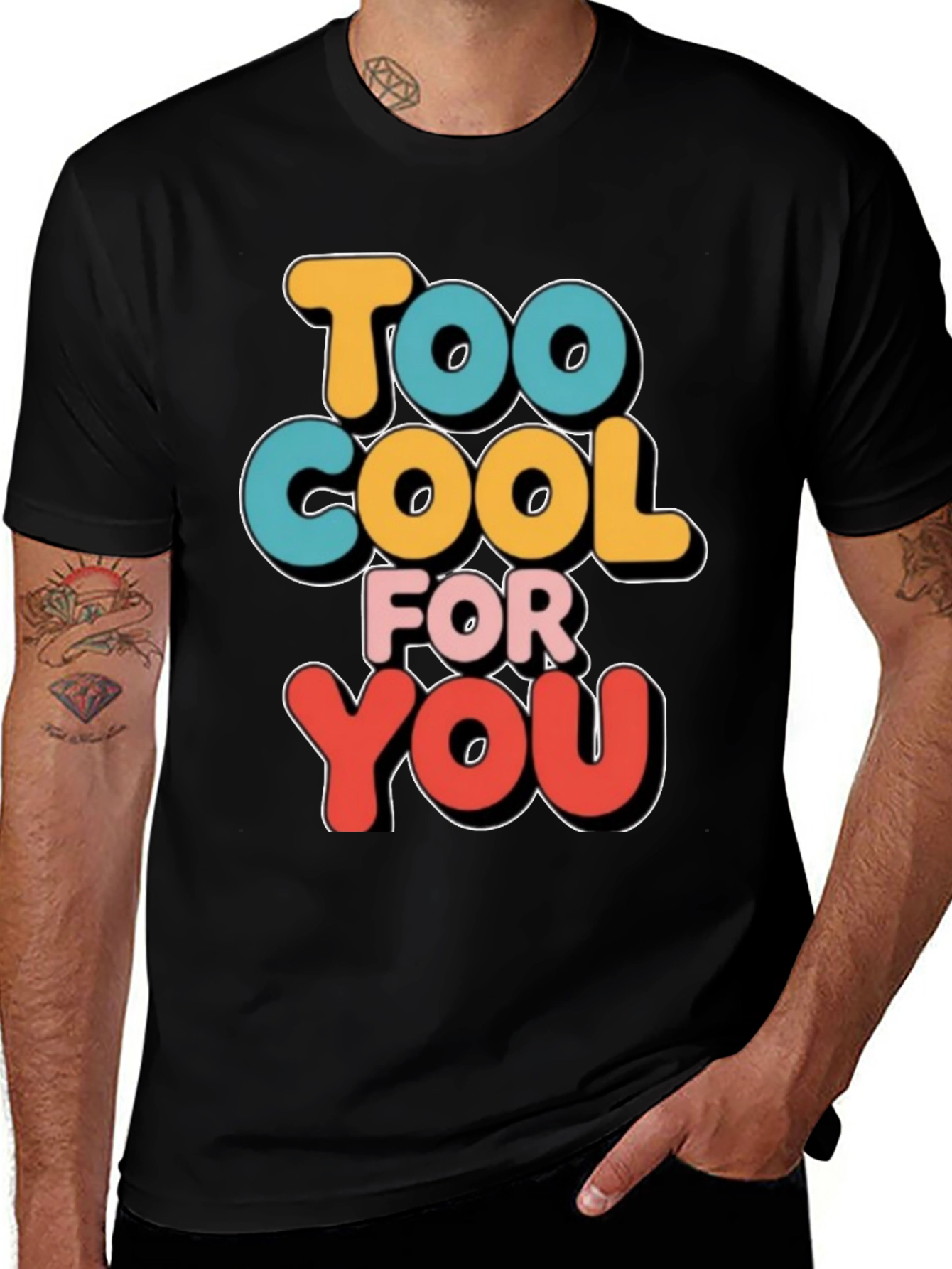 Variant 26 of Too Cool For You Graphic Tee - Fun Trendy