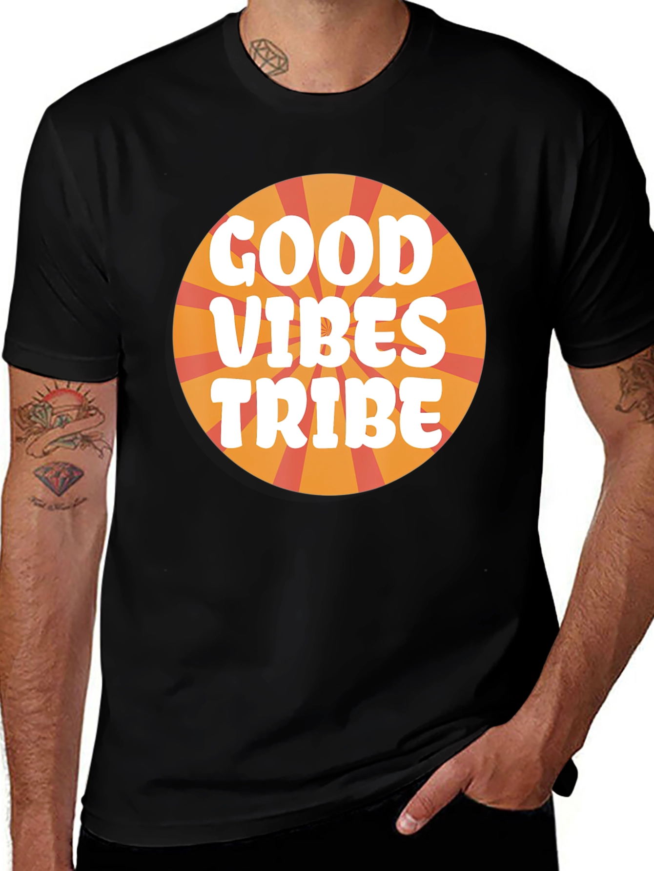 Variant 19 of Good Vibes Tribe Graphic Tee