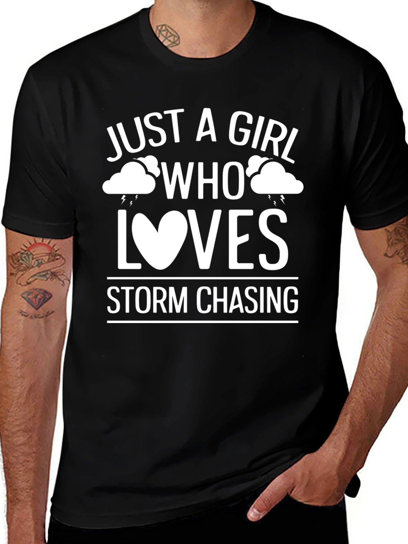 Variant 23 of Storm Chaser T-Shirt - Just a Girl Who Loves Storms