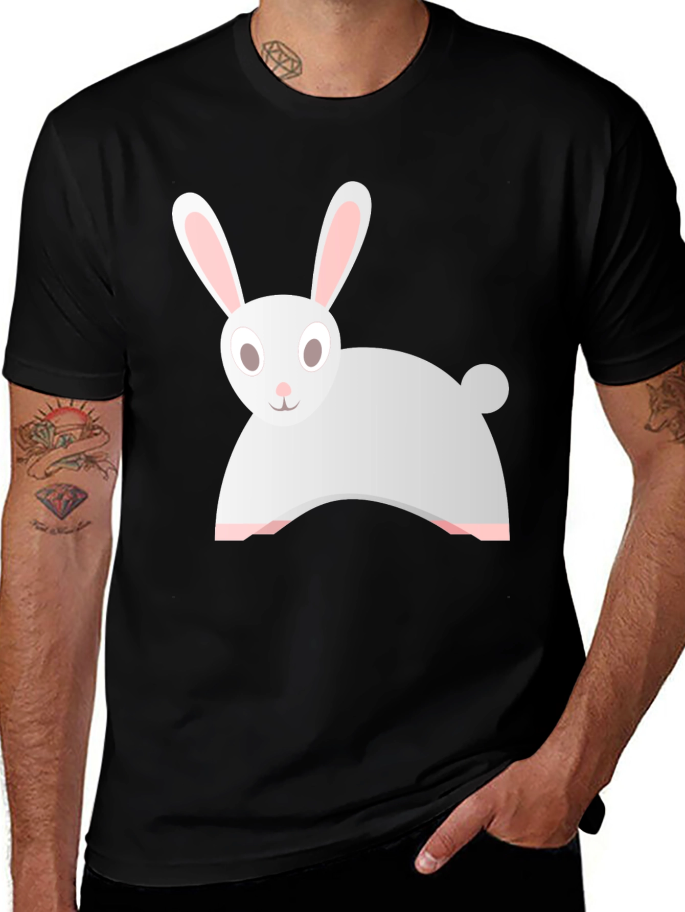 Variant 6 of Bunny Graphic T-Shirt - Soft Cotton Blend