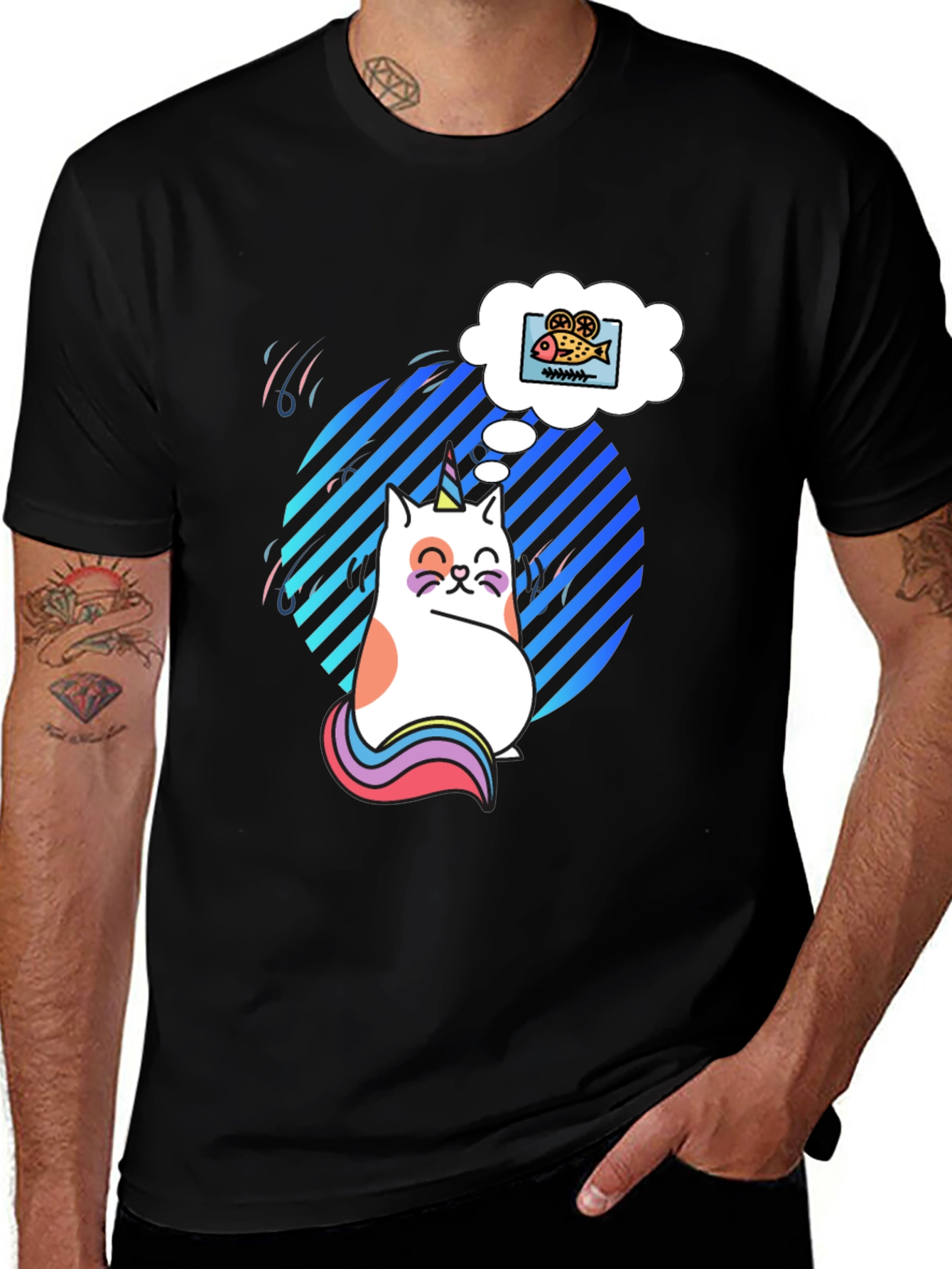 Variant 29 of Unicorn Cat Dreamer Graphic Tee
