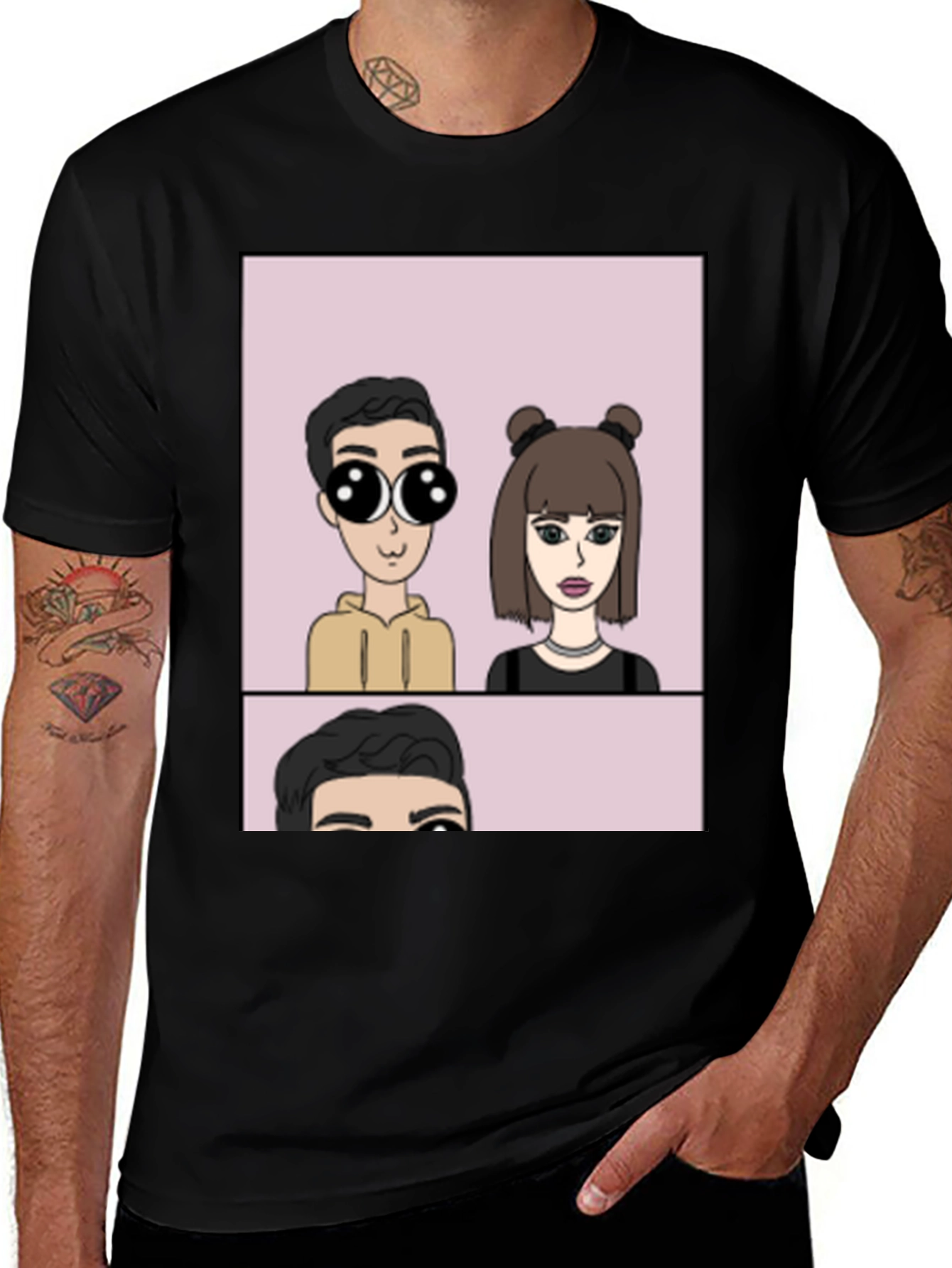 Variant 17 of Cartoon Portrait Graphic Tee