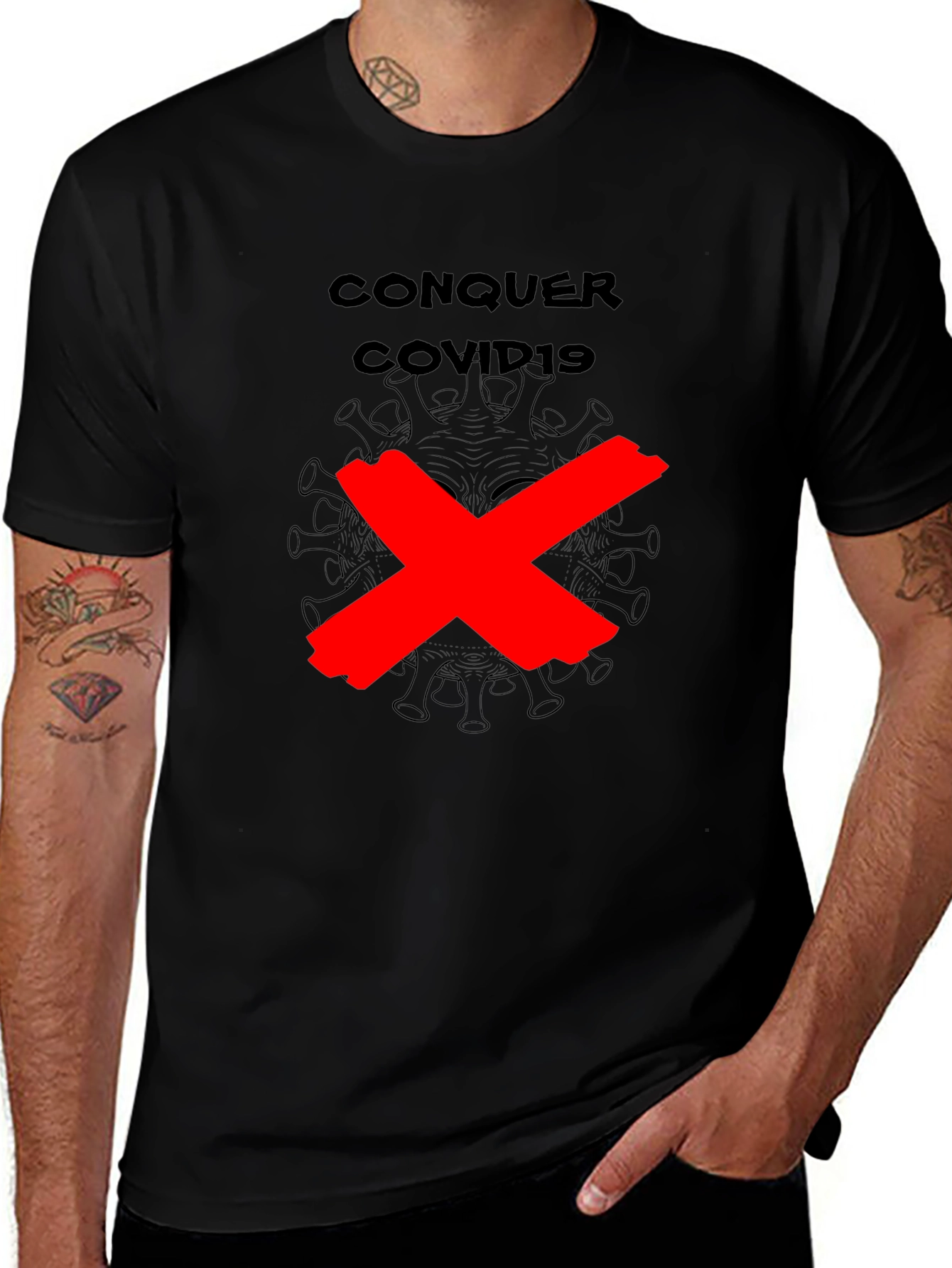 Variant 15 of Conquer COVID T-Shirt