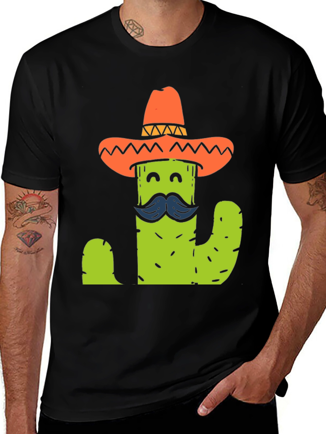Variant 5 of Cactus Sombrero T-Shirt - Funny Graphic Tee
