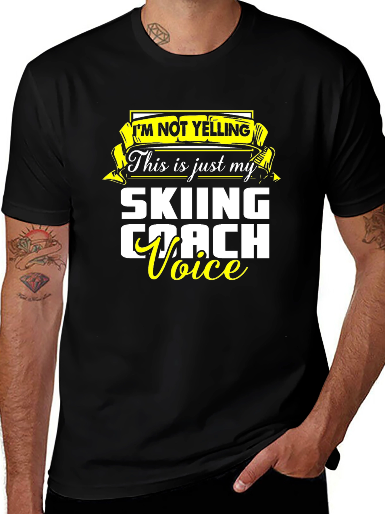 Variant 4 of Skiing Coach Voice T-Shirt - Funny Ski Apparel