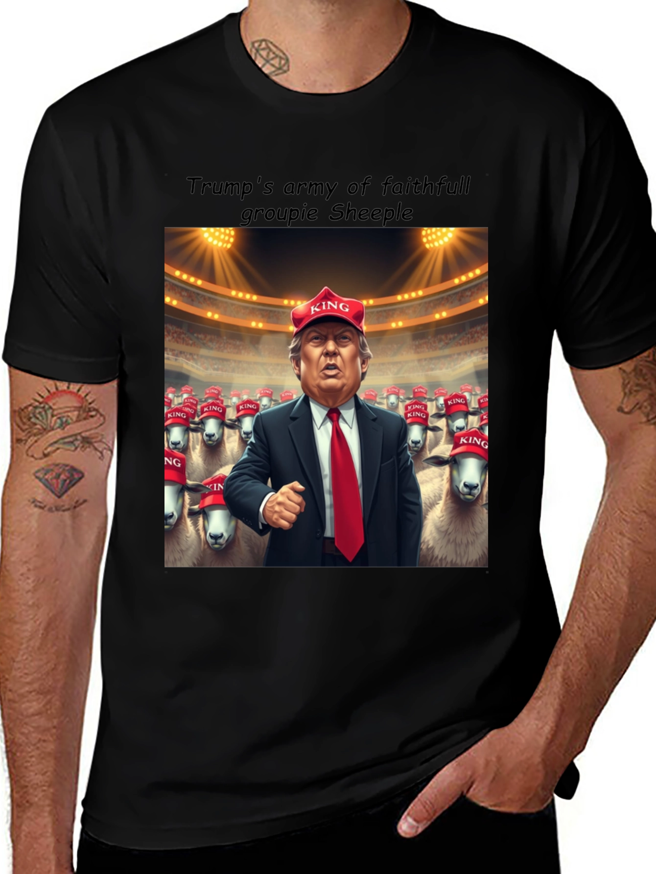 Variant 19 of Trump Army Sheeple Graphic T-Shirt