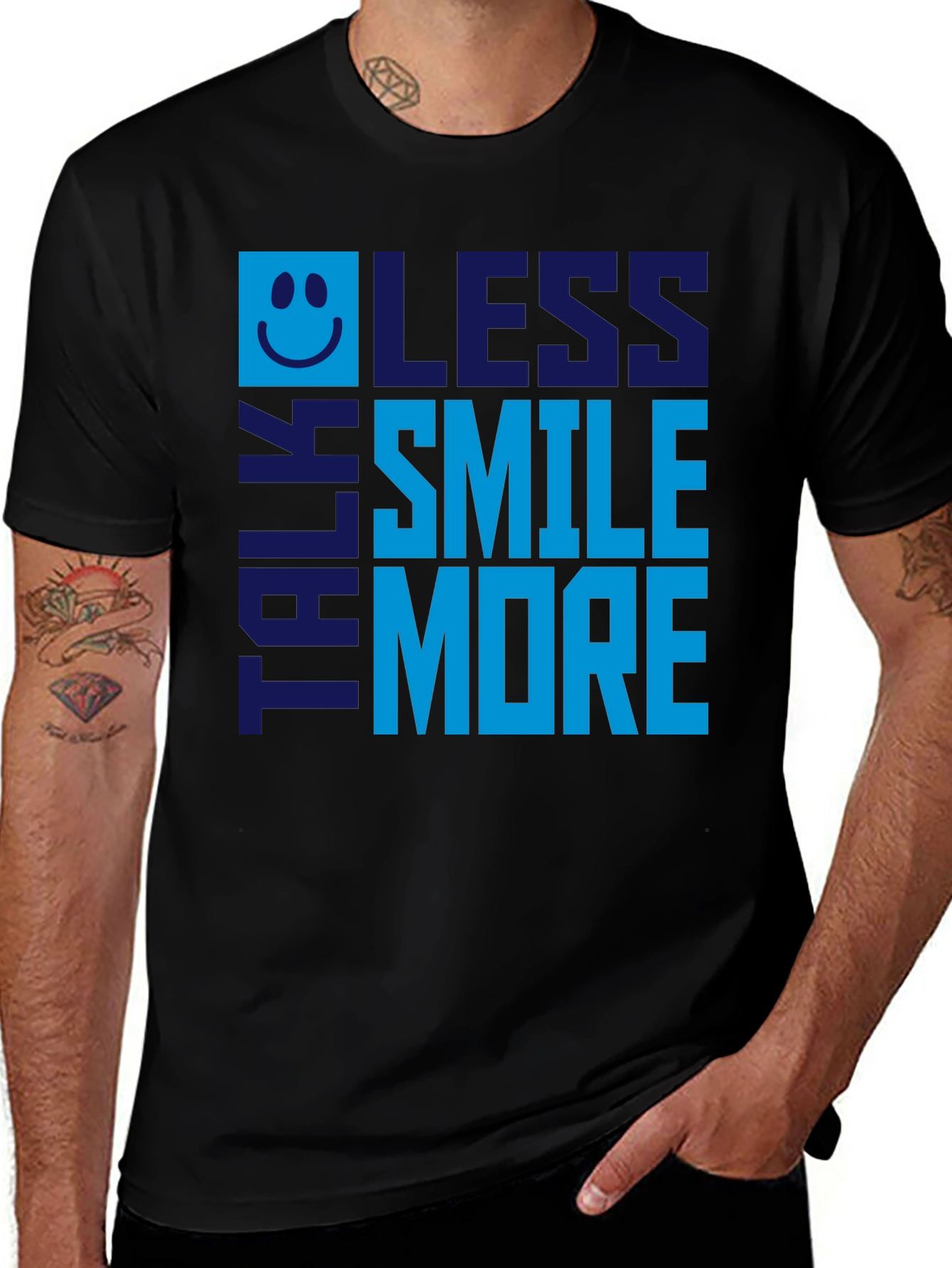 Variant 3 of Talk Less Smile More Graphic Tee - Mens