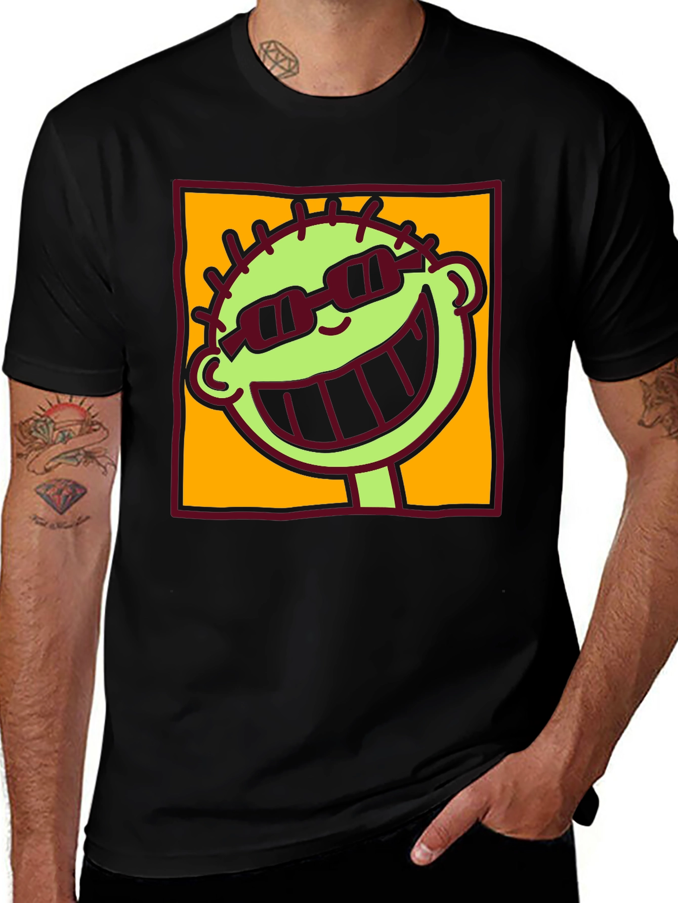 Variant 28 of Cartoon Graphic Tee - Cool Dude