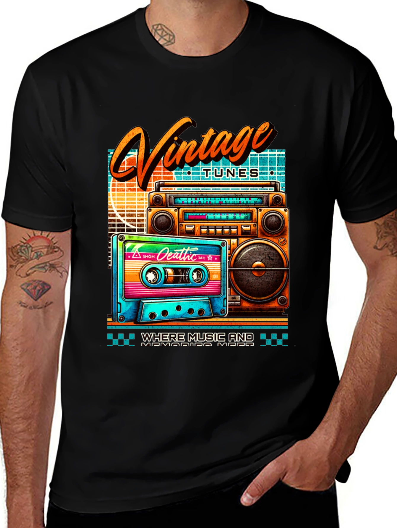 Variant 13 of Vintage Tunes Retro T-Shirt