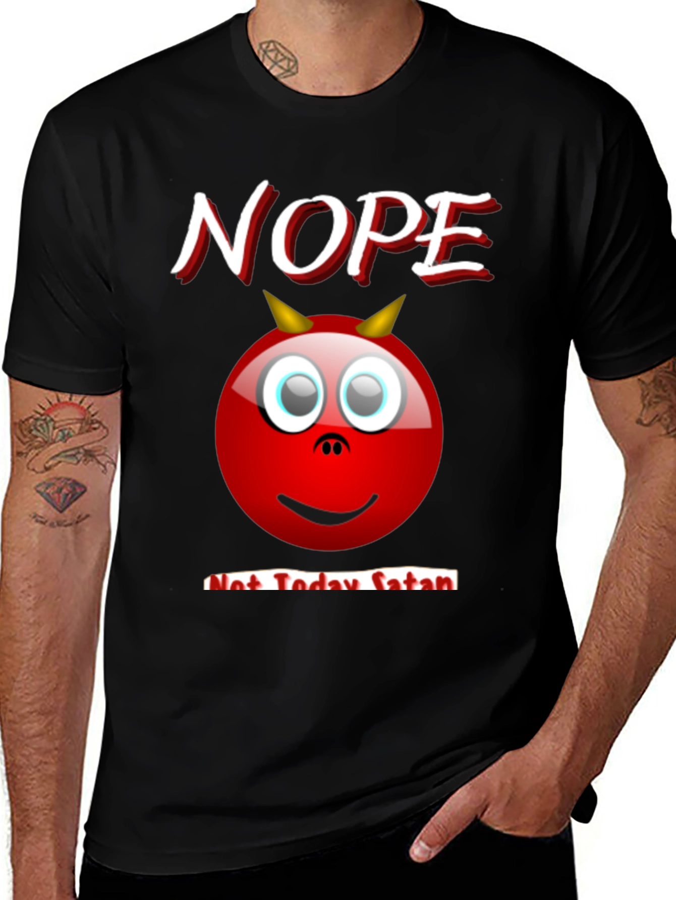 Variant 5 of Nope Not Today Satan Graphic T-Shirt