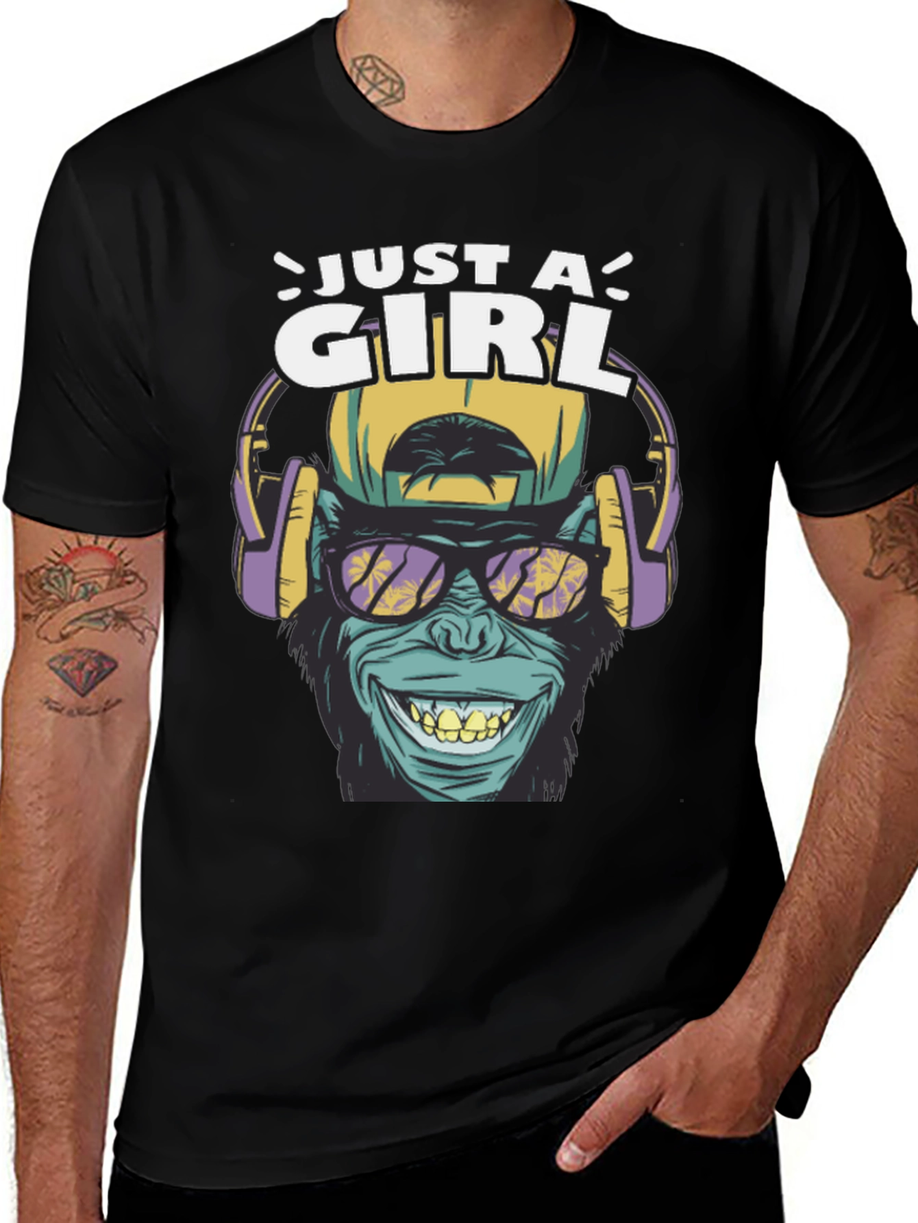 Variant 20 of Just A Girl Ape Graphic T-Shirt