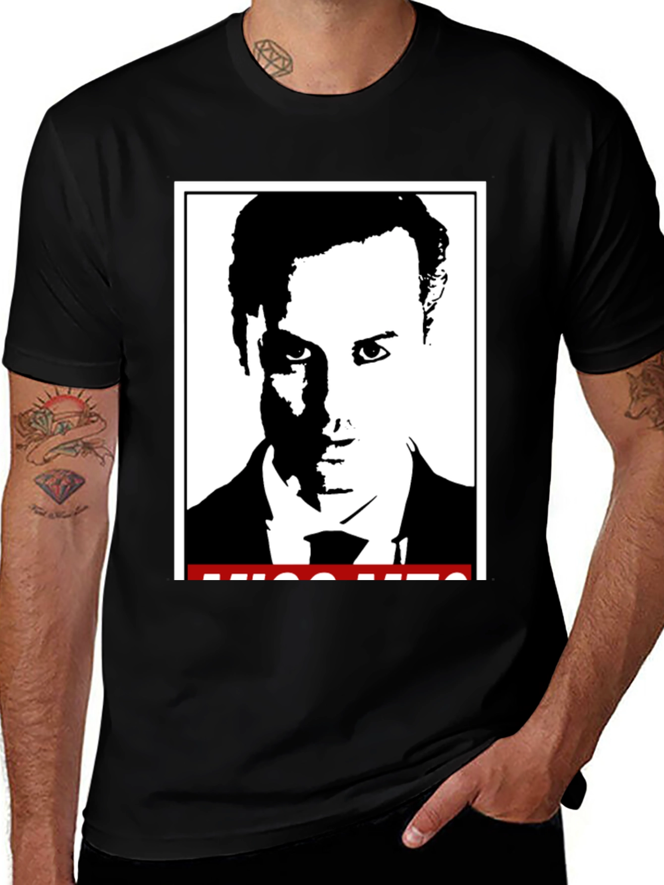 Variant 5 of Stylish Black T-Shirt with Graphic Print