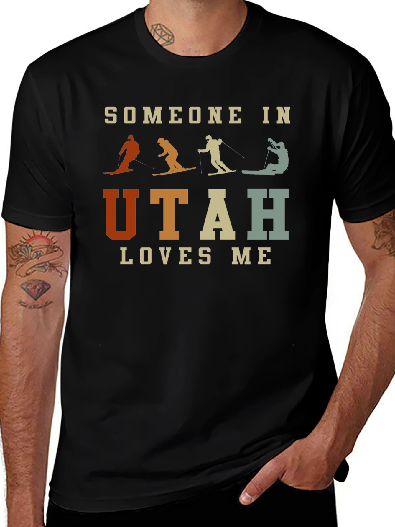 Utah Loves Me Ski T-Shirt