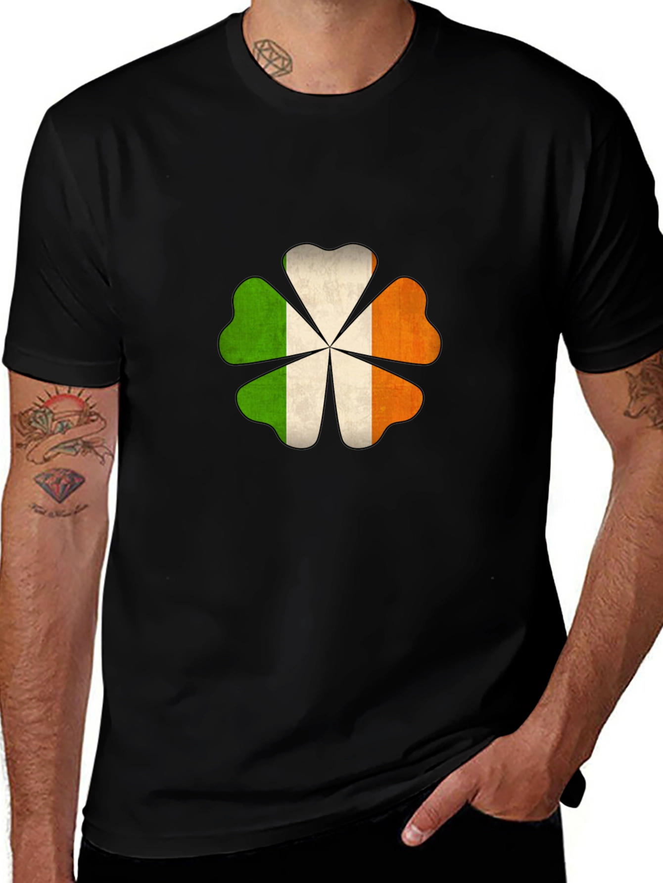 Irish Flag Shamrock T-Shirt