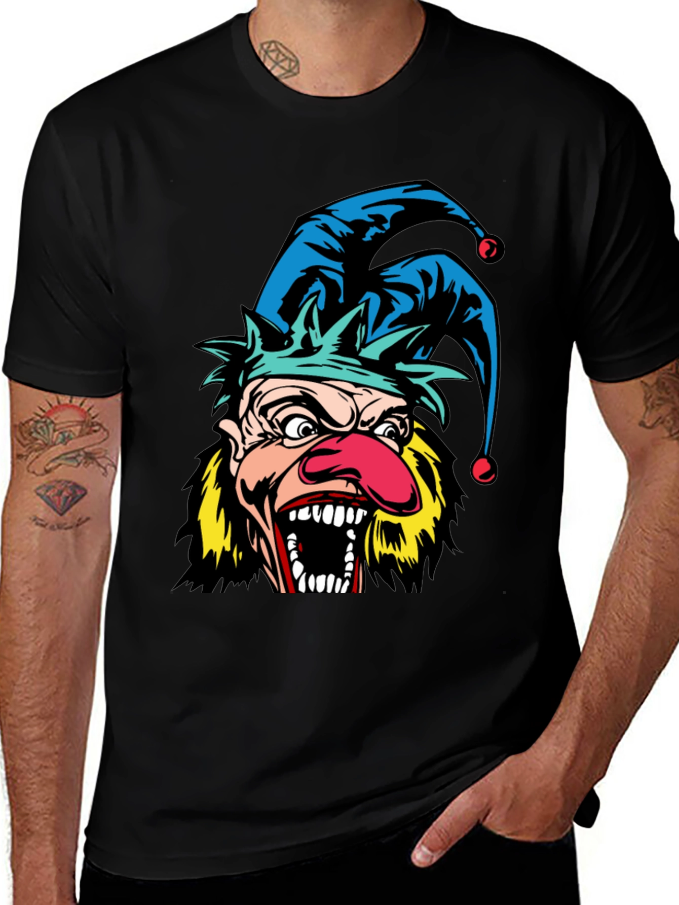 Variant 19 of Creepy Clown Graphic T-Shirt - Bold Statement Tee