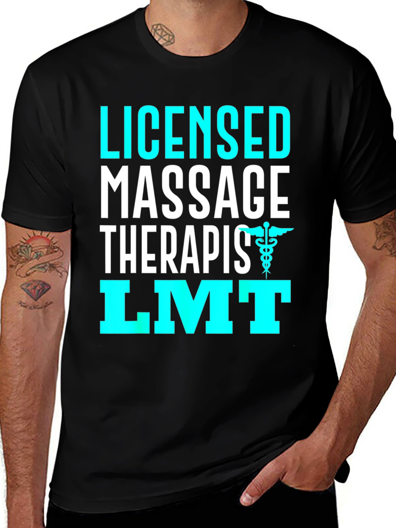 Licensed Massage Therapist Black T-Shirt