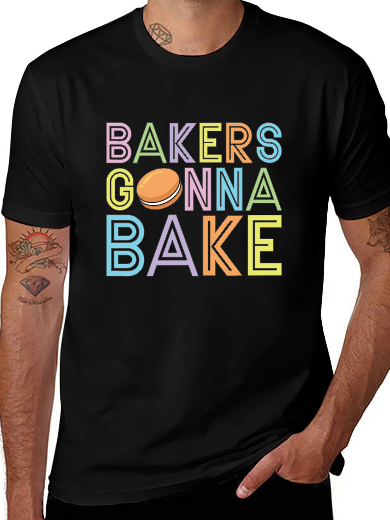 Bakers Gonna Bake T-Shirt - Cute Macaron Design