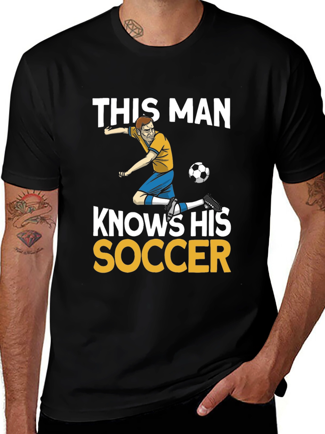 Variant 2 of This Man Knows His Soccer Graphic Tee