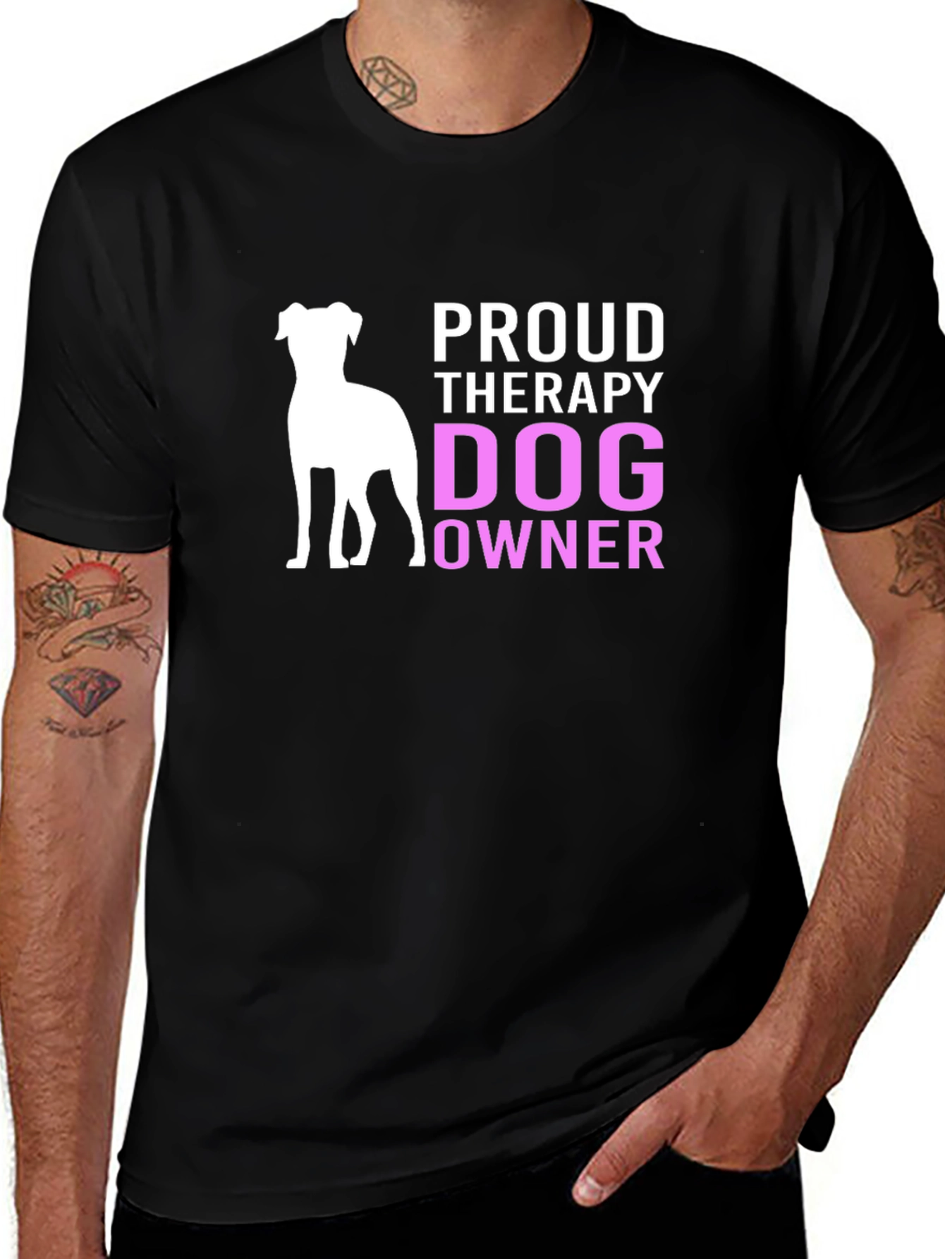 Variant 7 of Proud Therapy Dog Owner T-Shirt