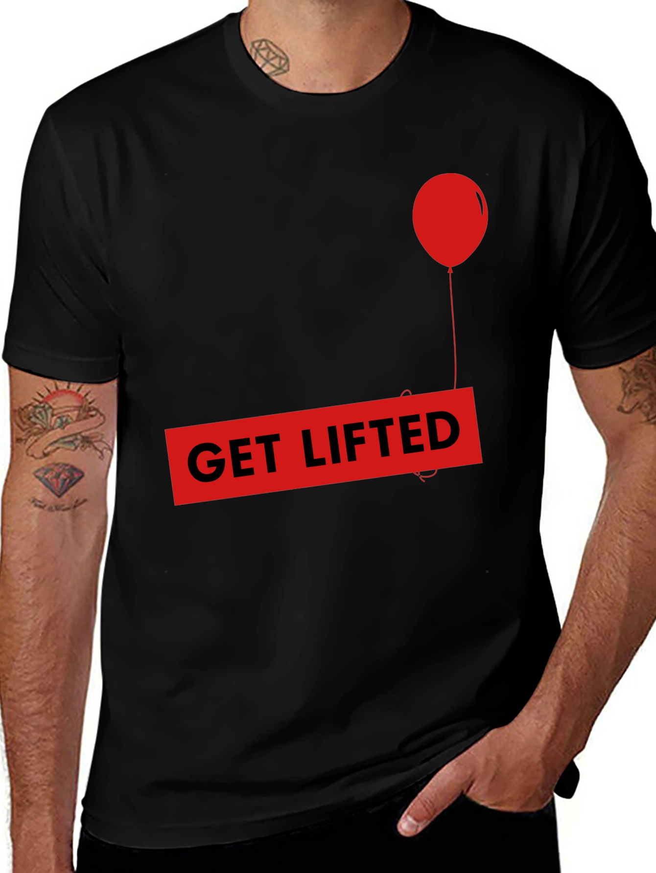 Variant 13 of Get Lifted Graphic Tee - Red Balloon