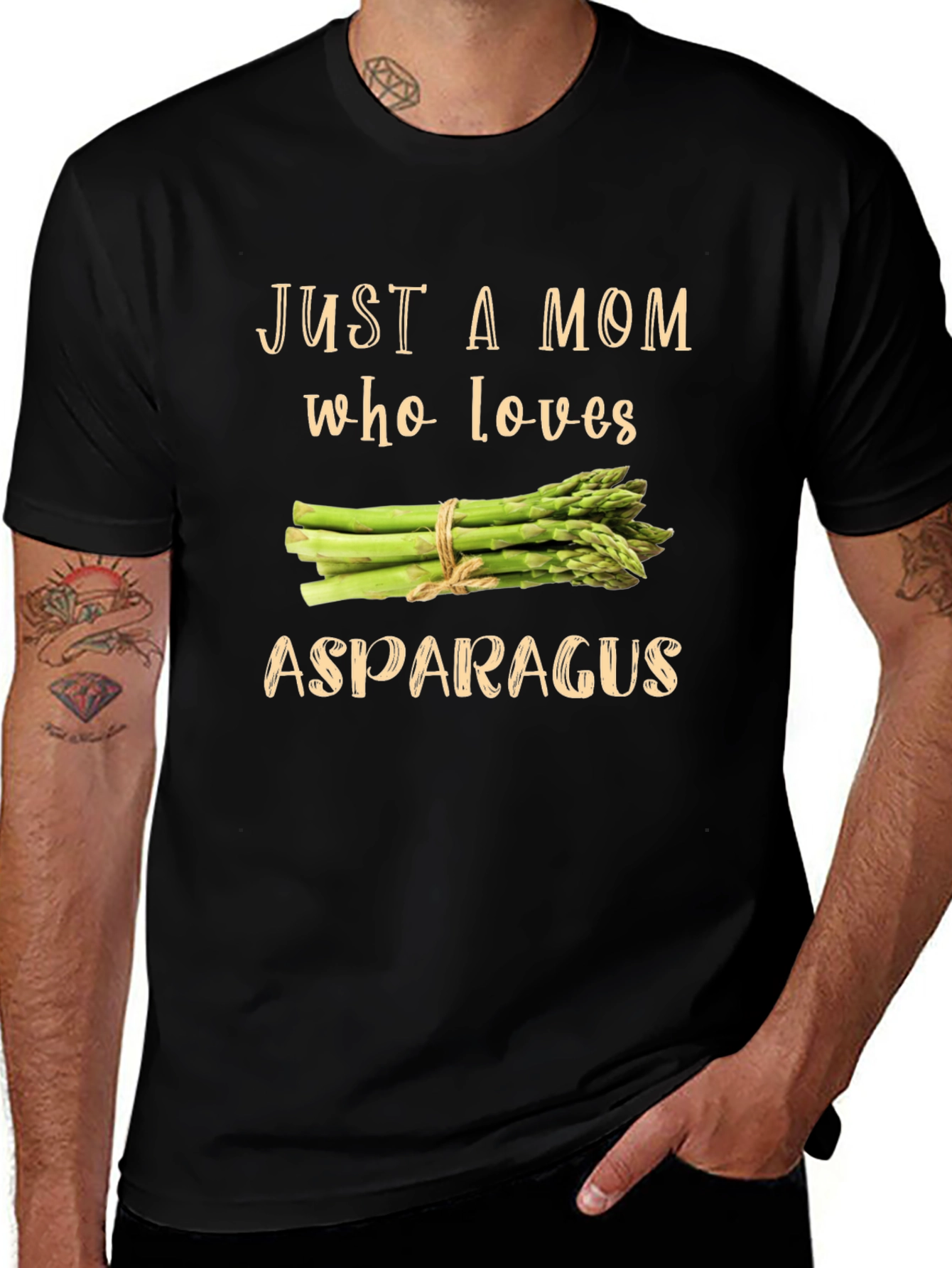 Variant 6 of Just A Mom Who Loves Asparagus Graphic Tee