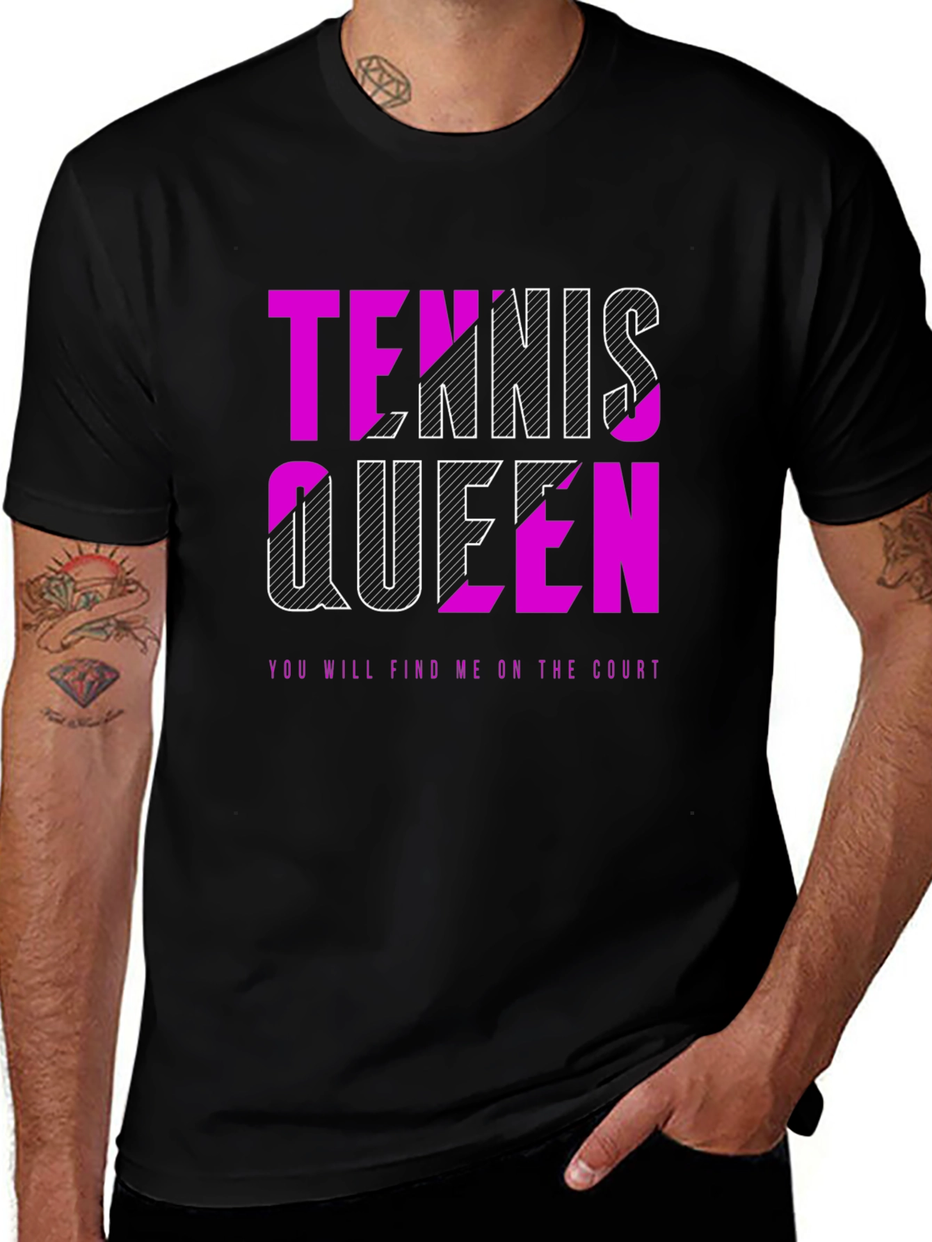 Variant 4 of Tennis Queen Graphic Tee - Court Ready