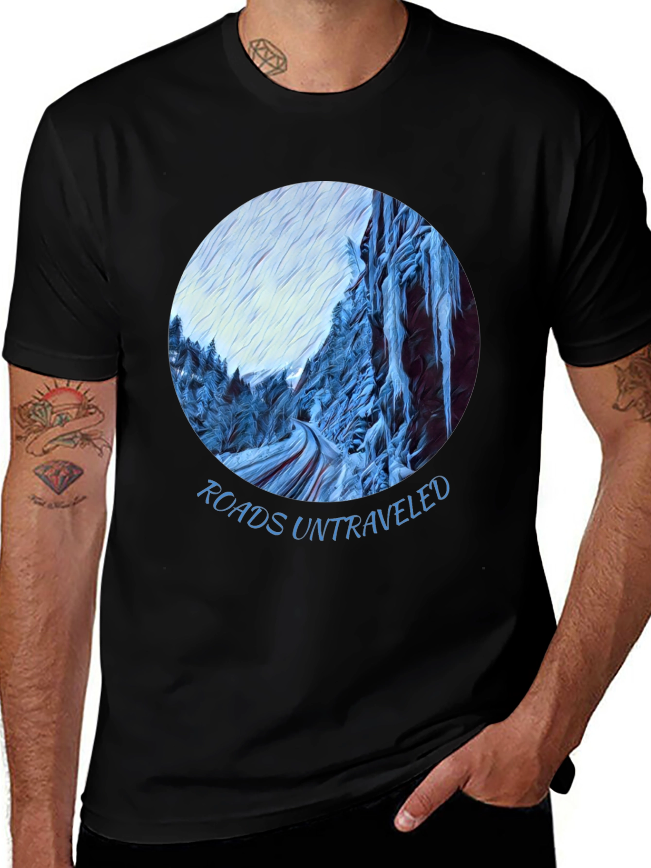 Variant 5 of Roads Untraveled Graphic T-Shirt