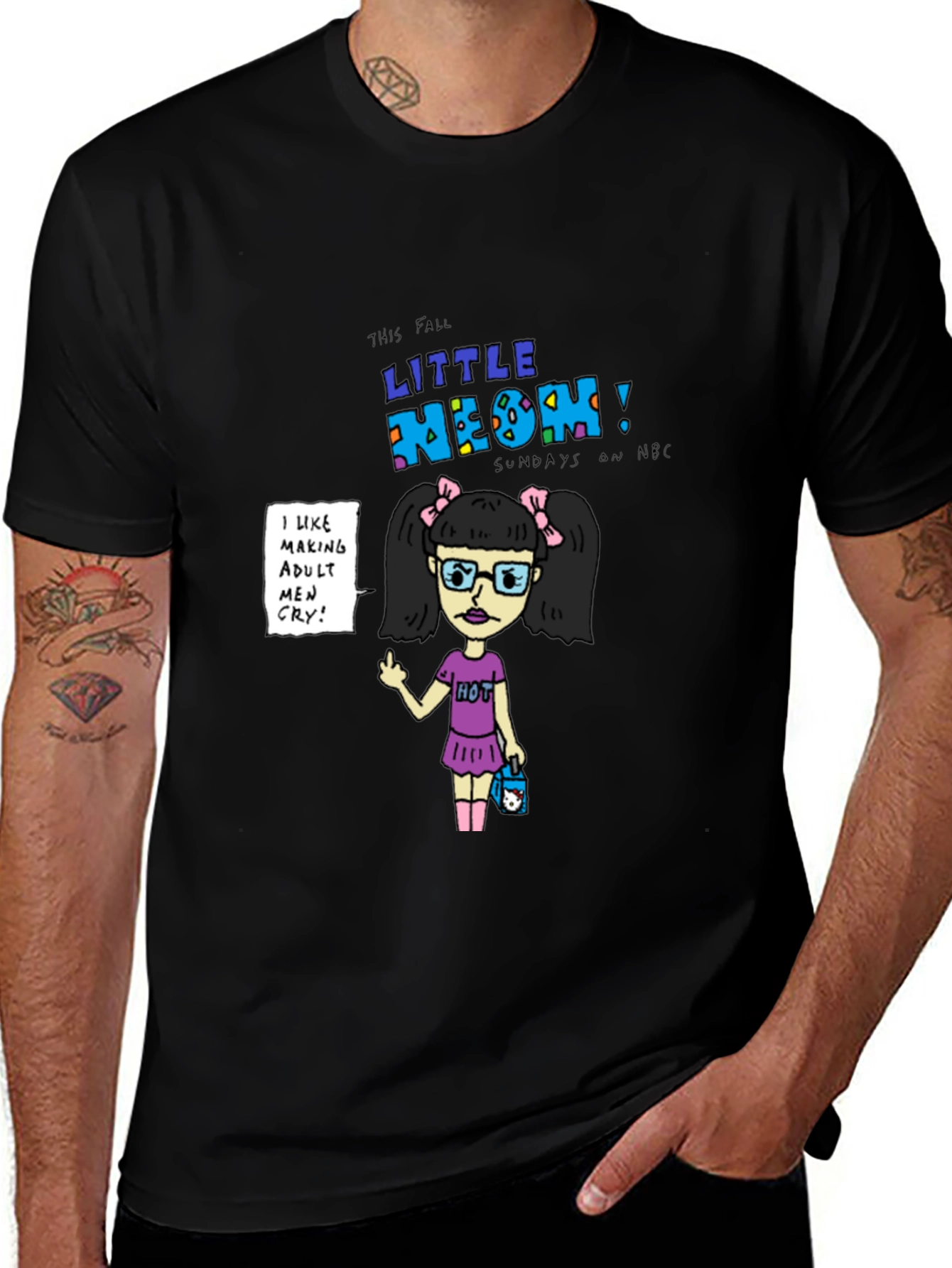 Variant 12 of Little Neom! Adult Humor Graphic T-Shirt