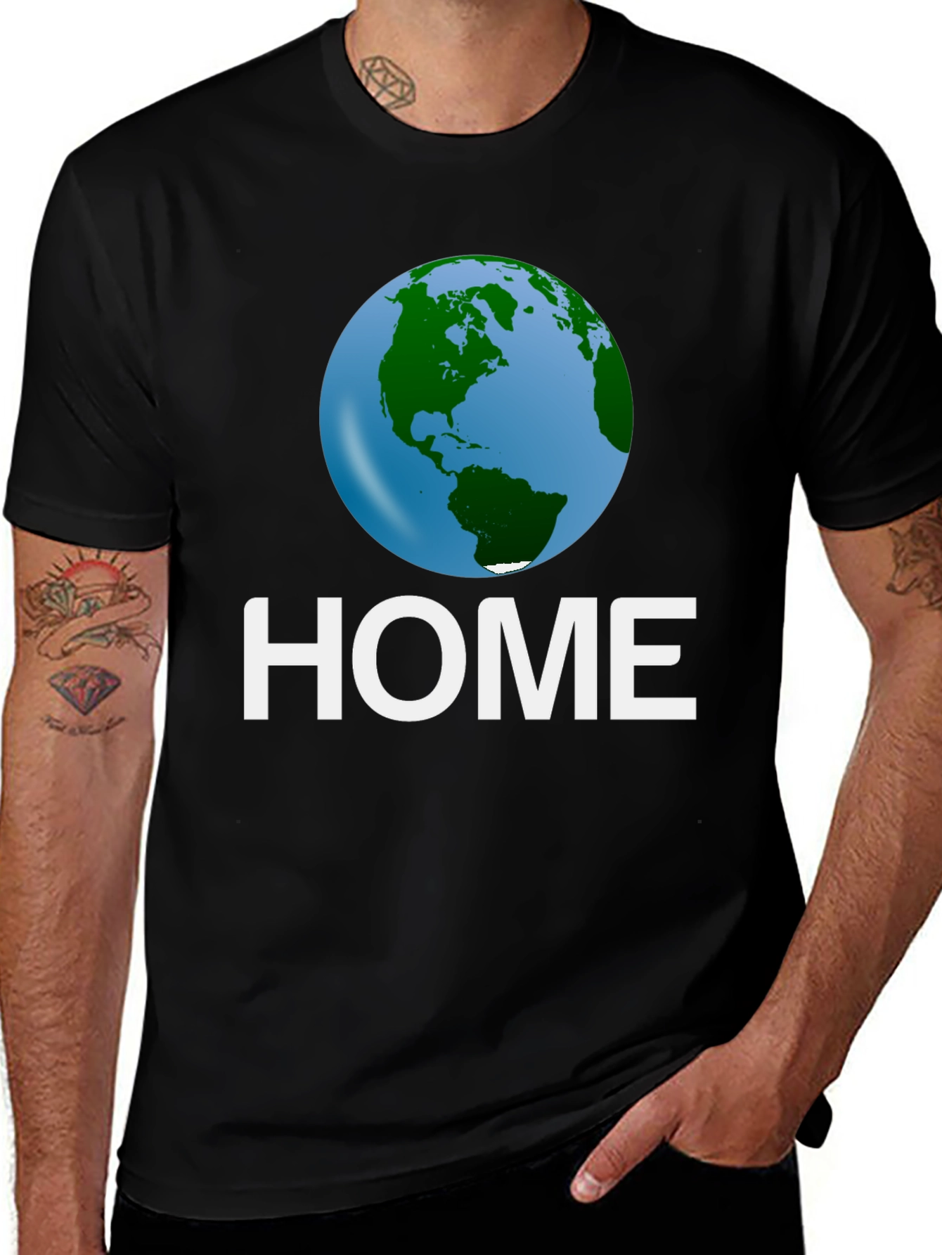 Earth Home T-Shirt - Planet Focus