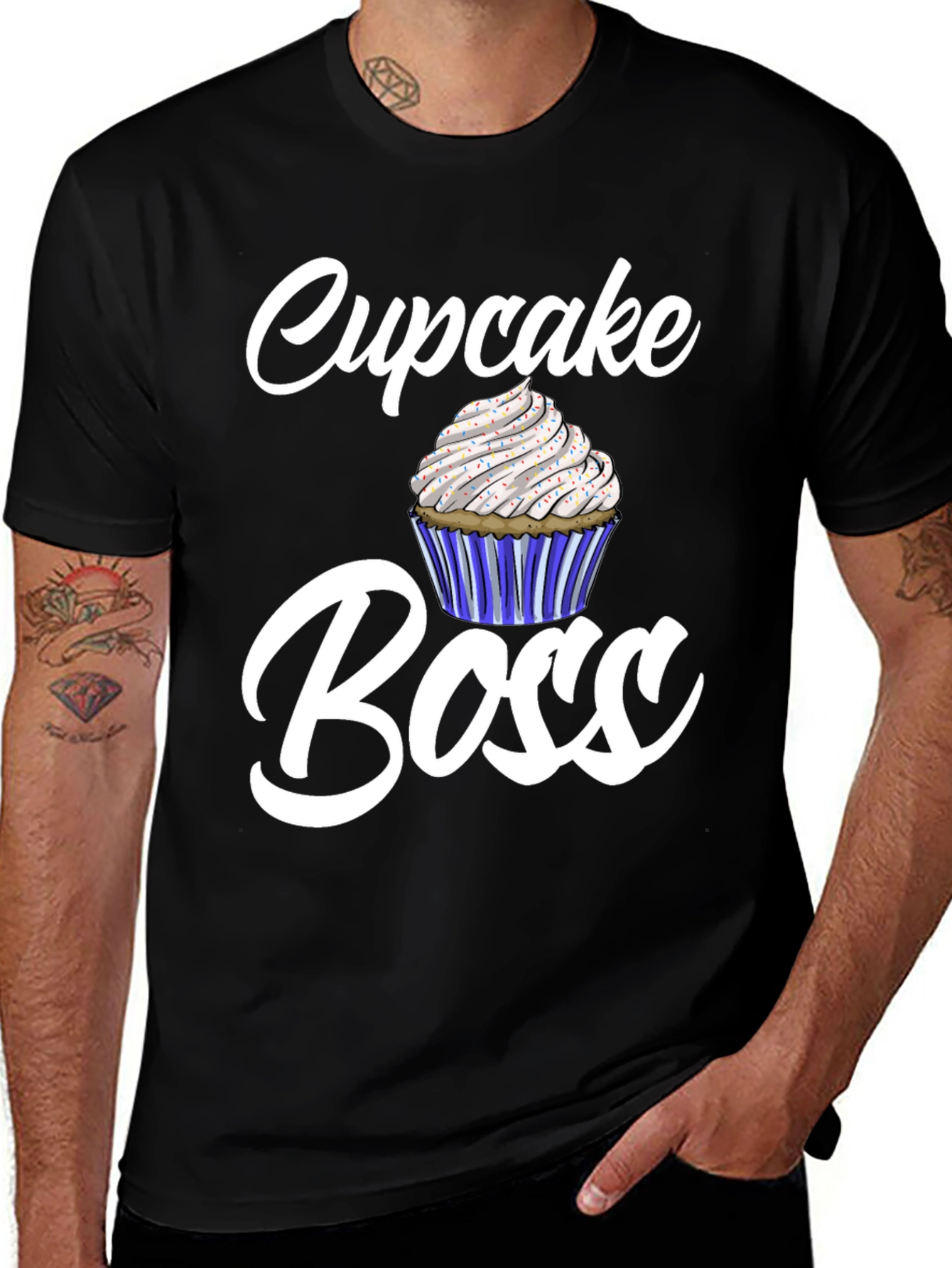 Variant 28 of Cupcake Boss Graphic Tee - Funny Baking Shirt