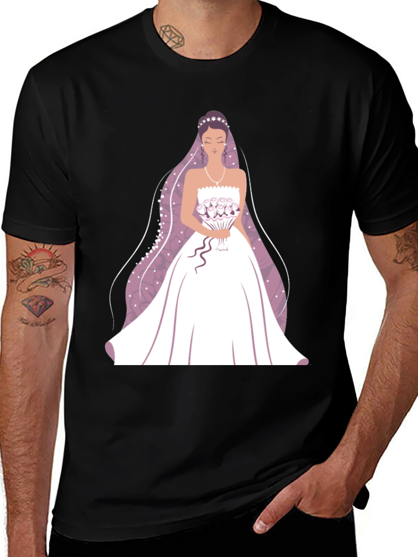 Bridal Graphic Tee - Wedding Bride T-Shirt