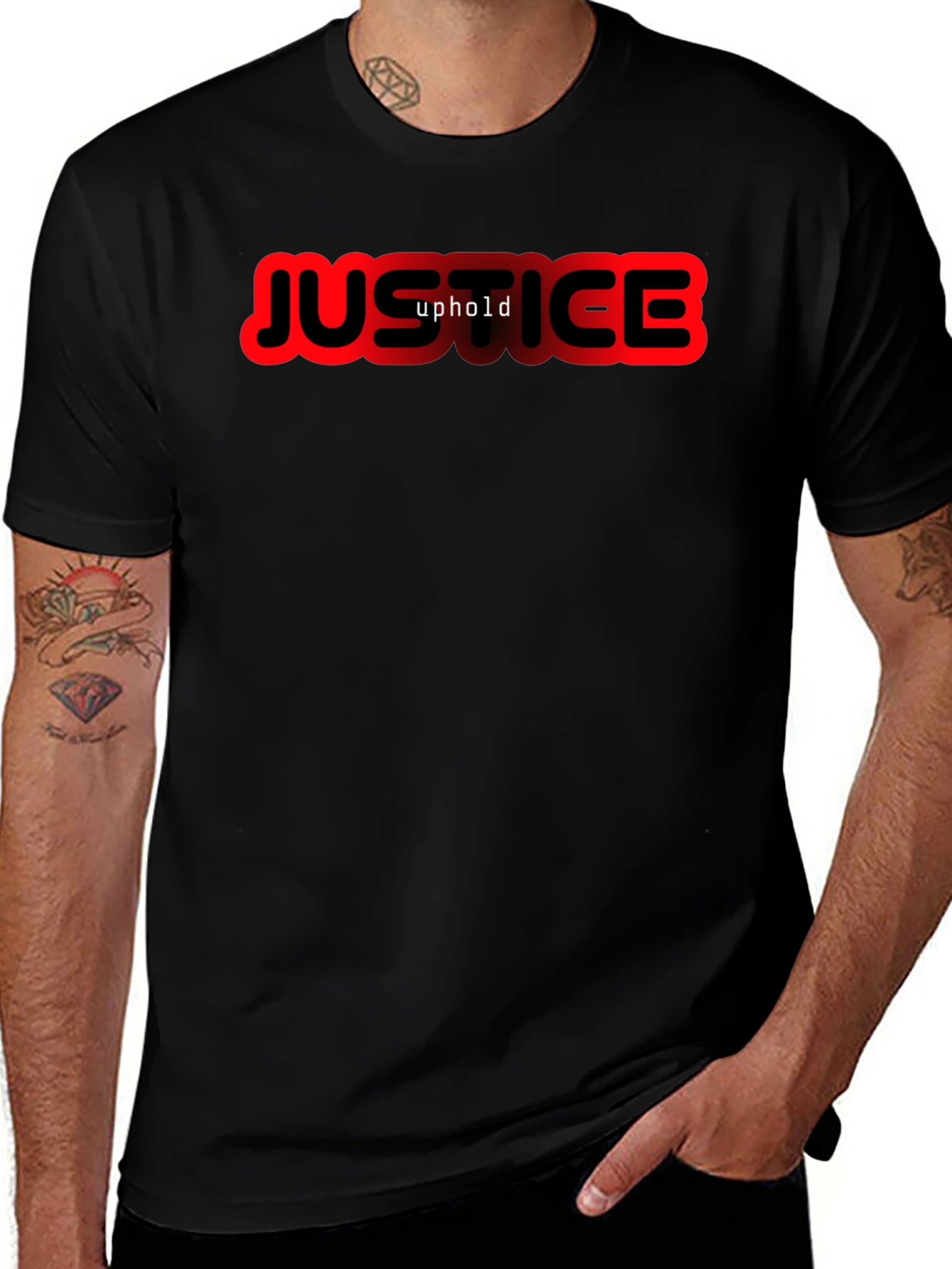 Variant 17 of Justice Uphold T-Shirt - Graphic Print Tee